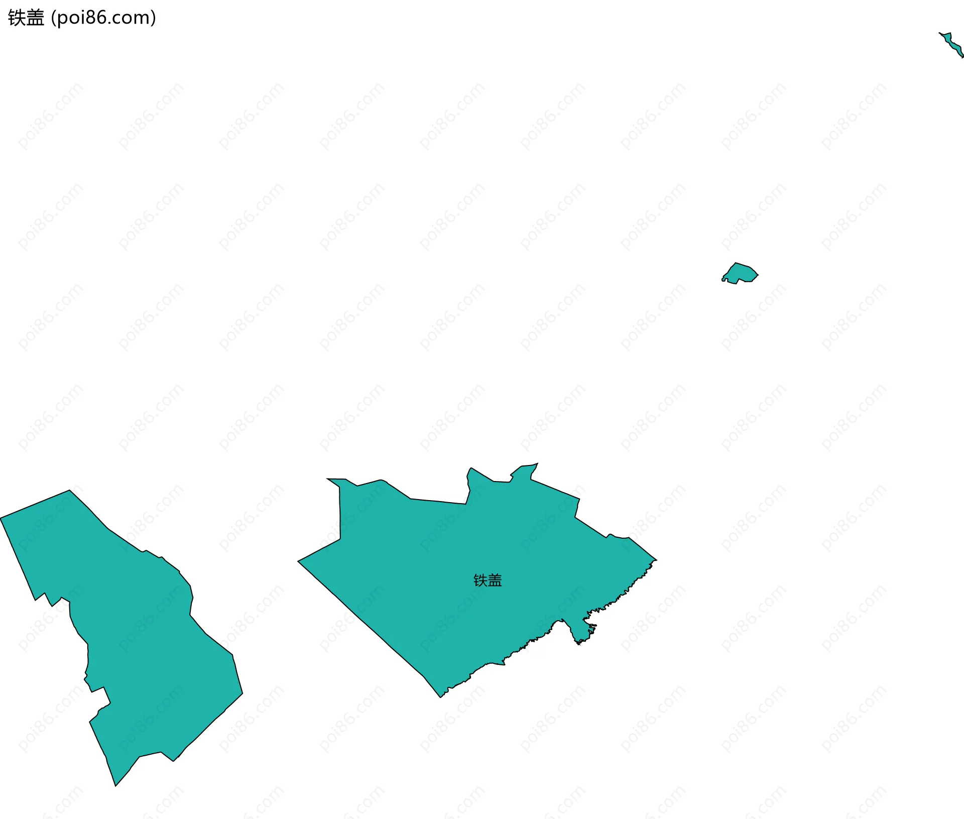 铁盖边界地图