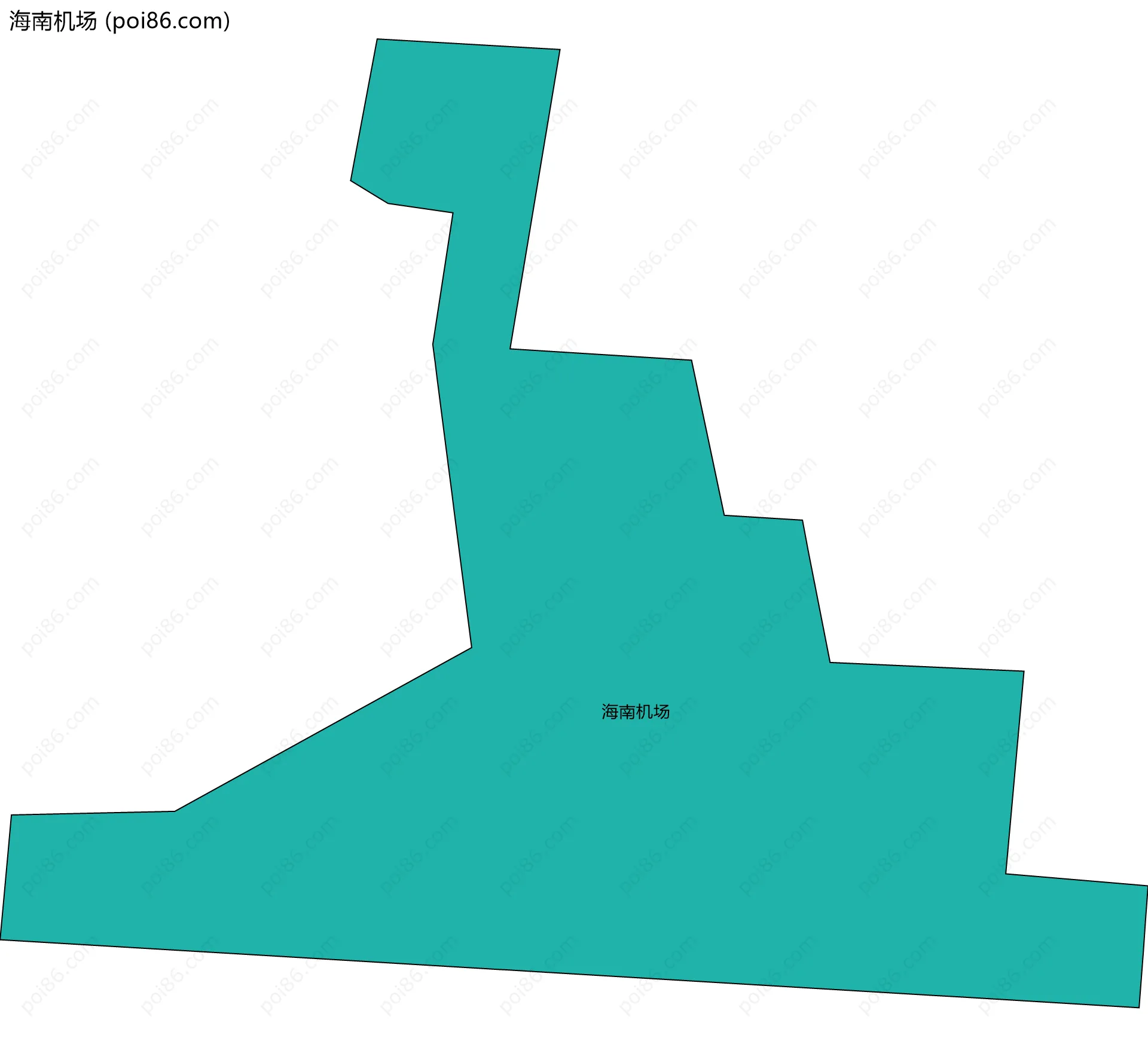 海南机场边界地图