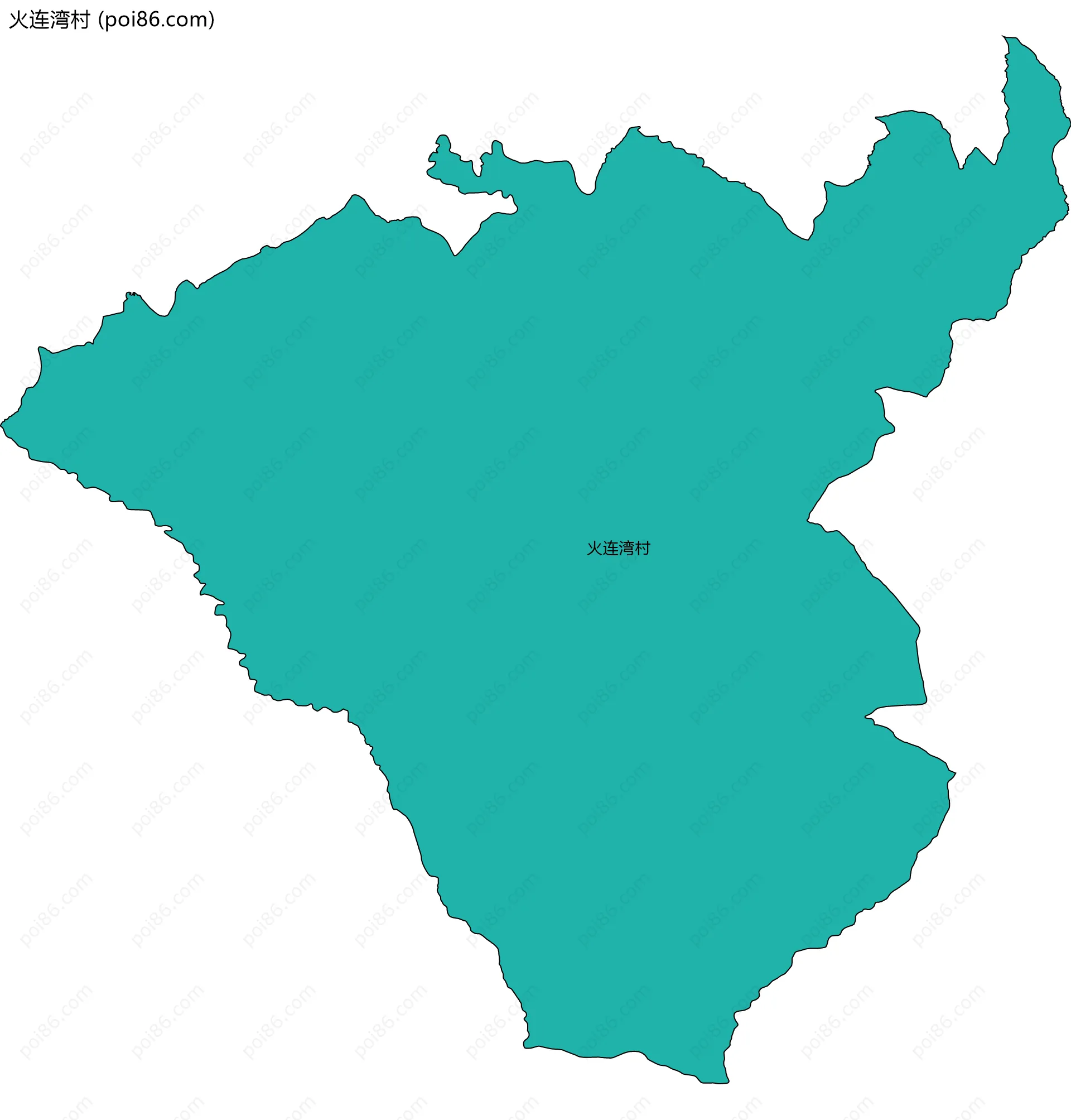 火连湾村边界地图