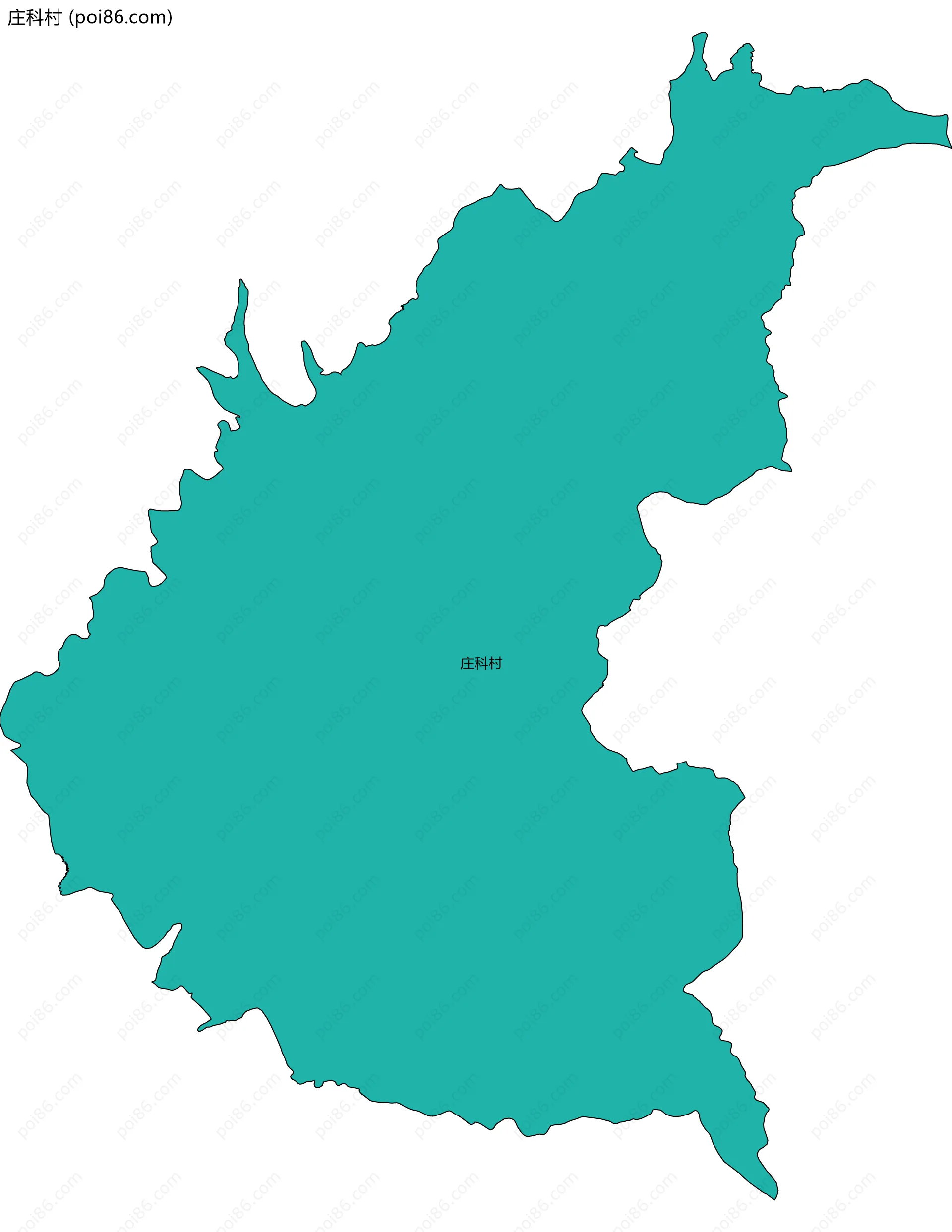 庄科村边界地图