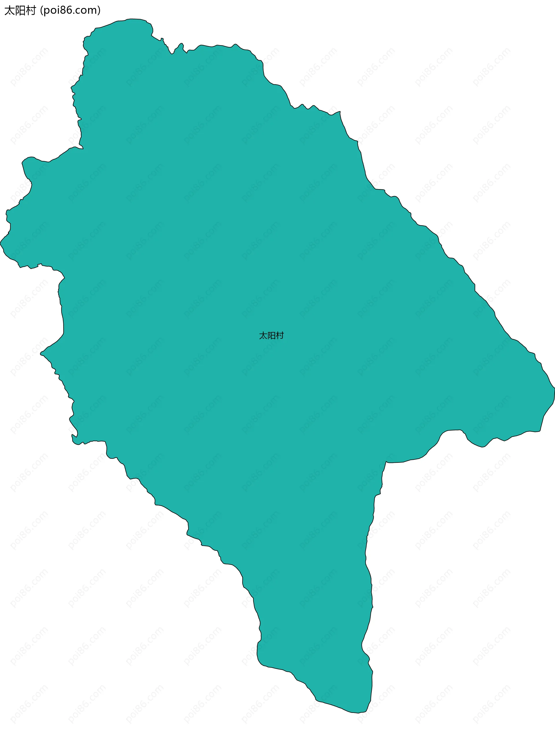 太阳村边界地图