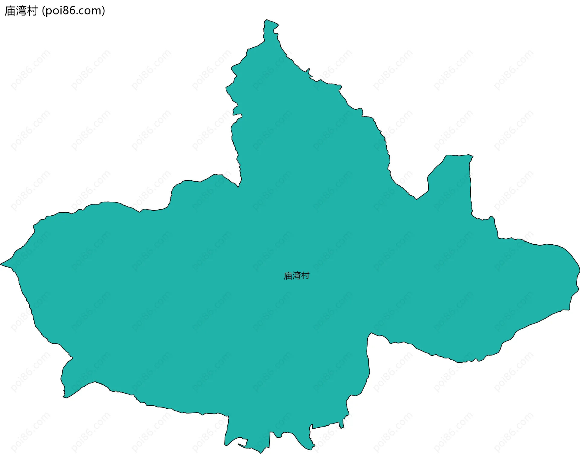 庙湾村边界地图