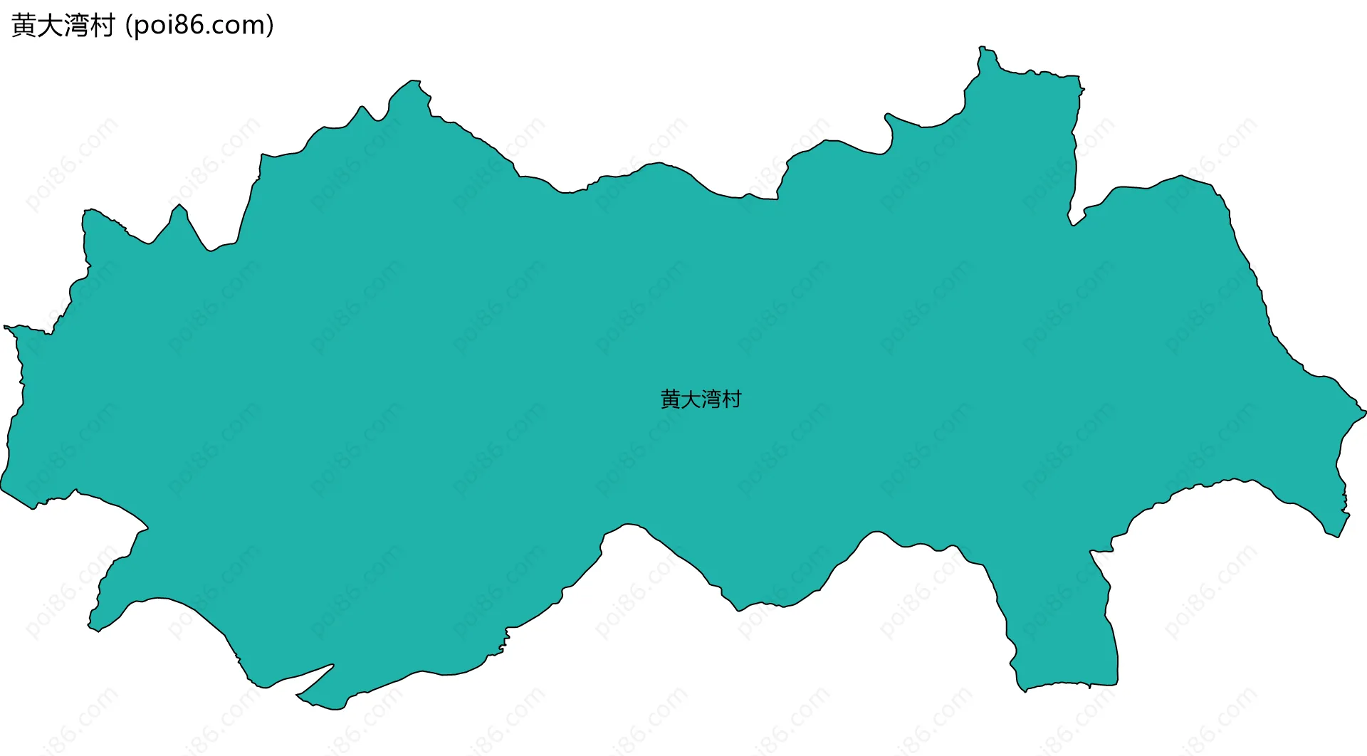 黄大湾村边界地图