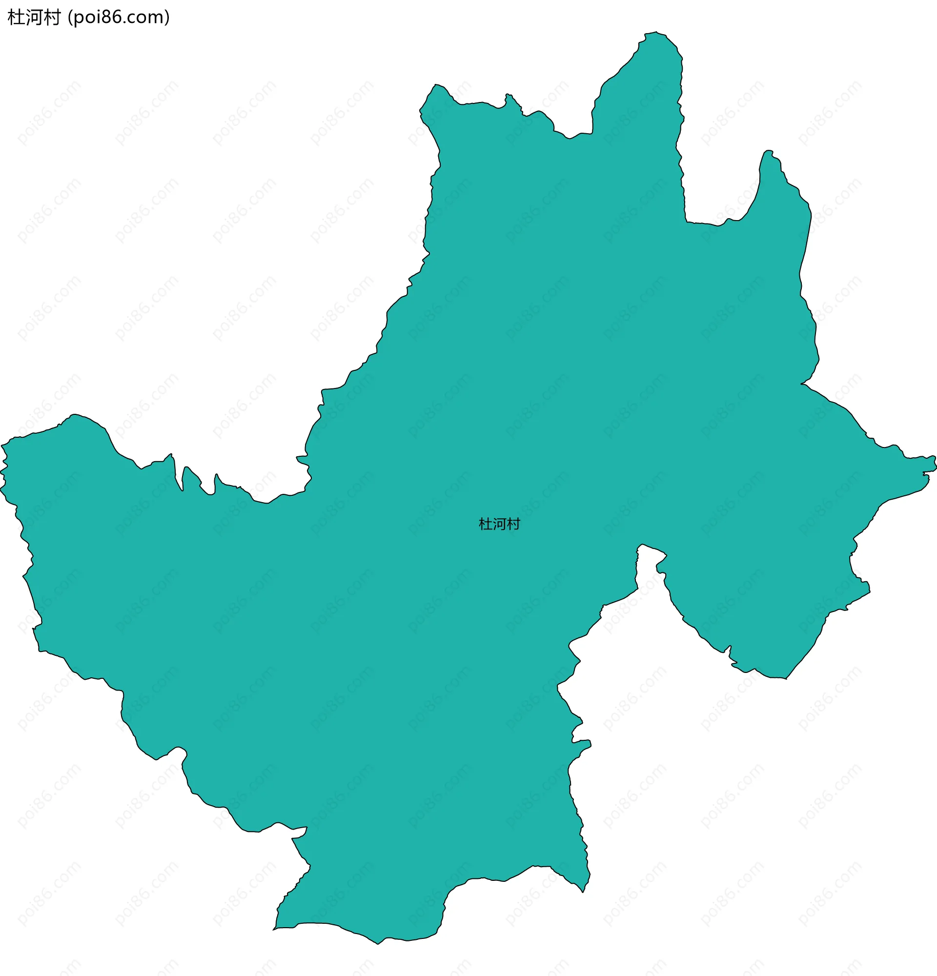 杜河村边界地图
