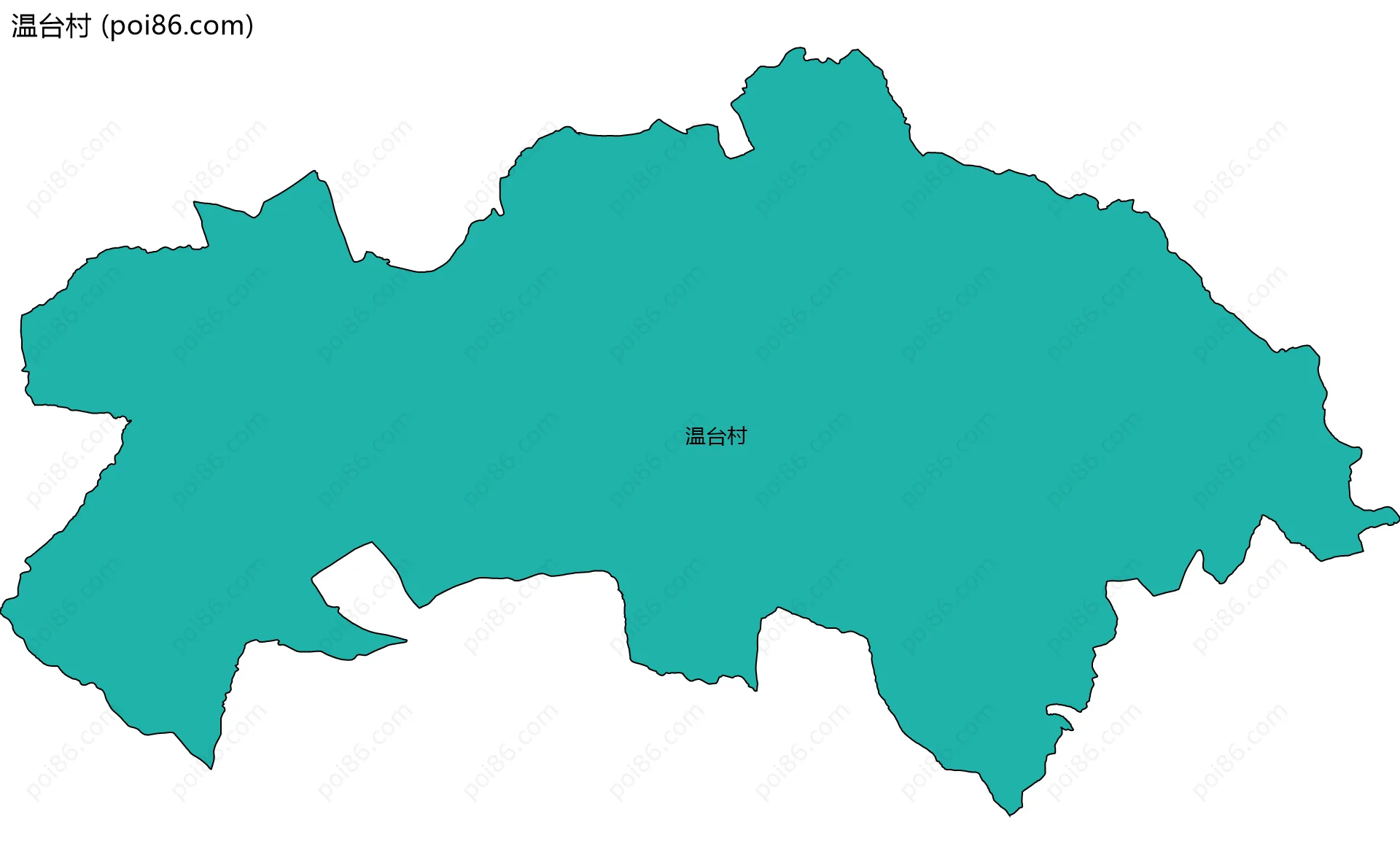 温台村边界地图