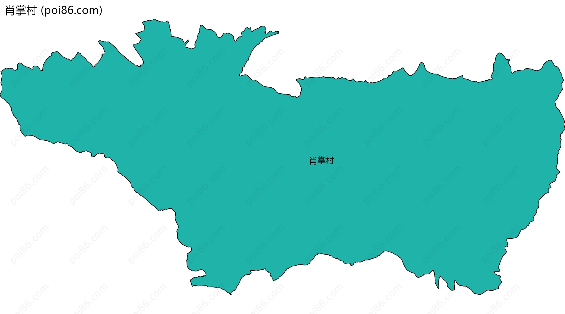 肖掌村边界地图