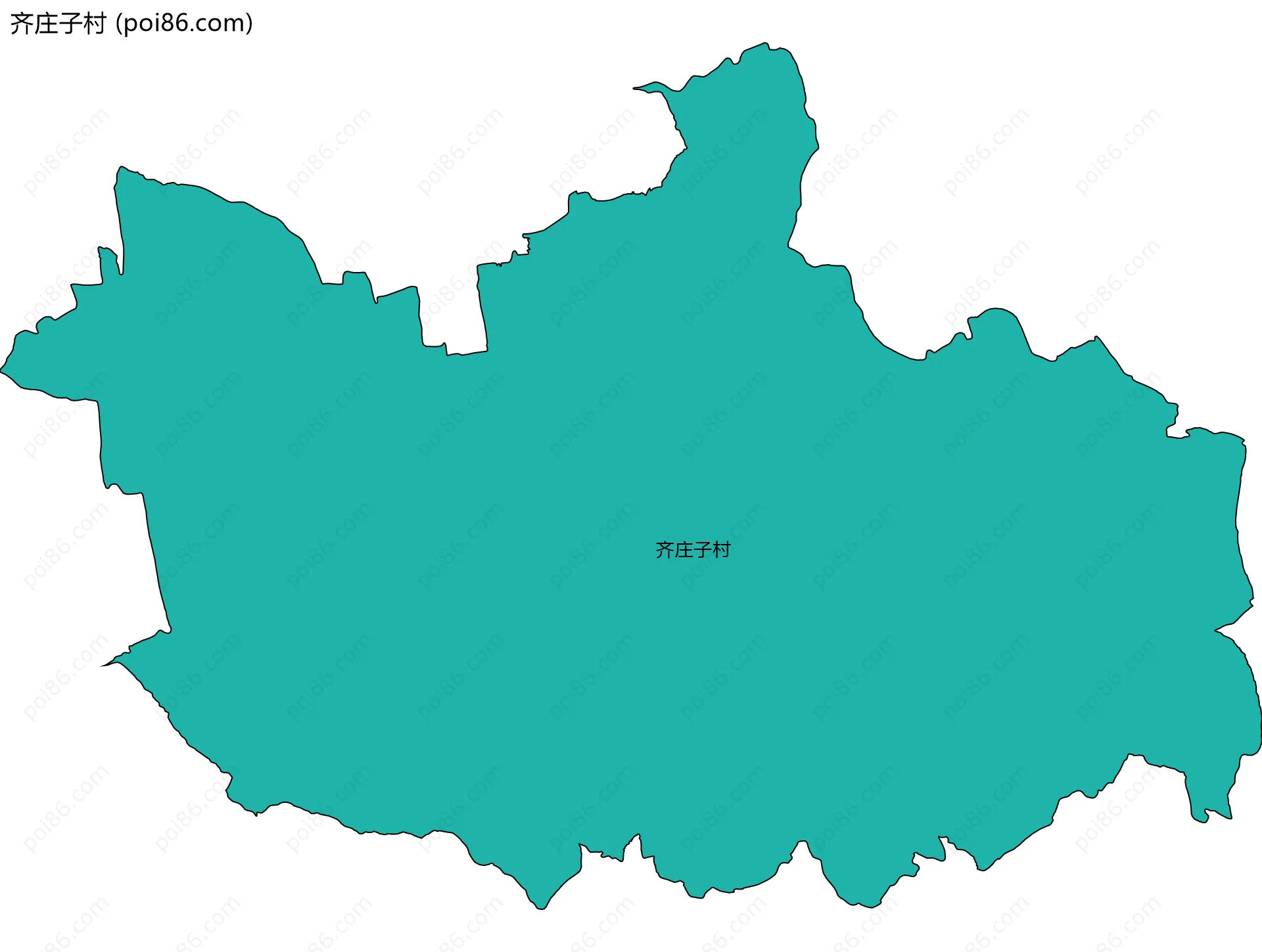 齐庄子村边界地图