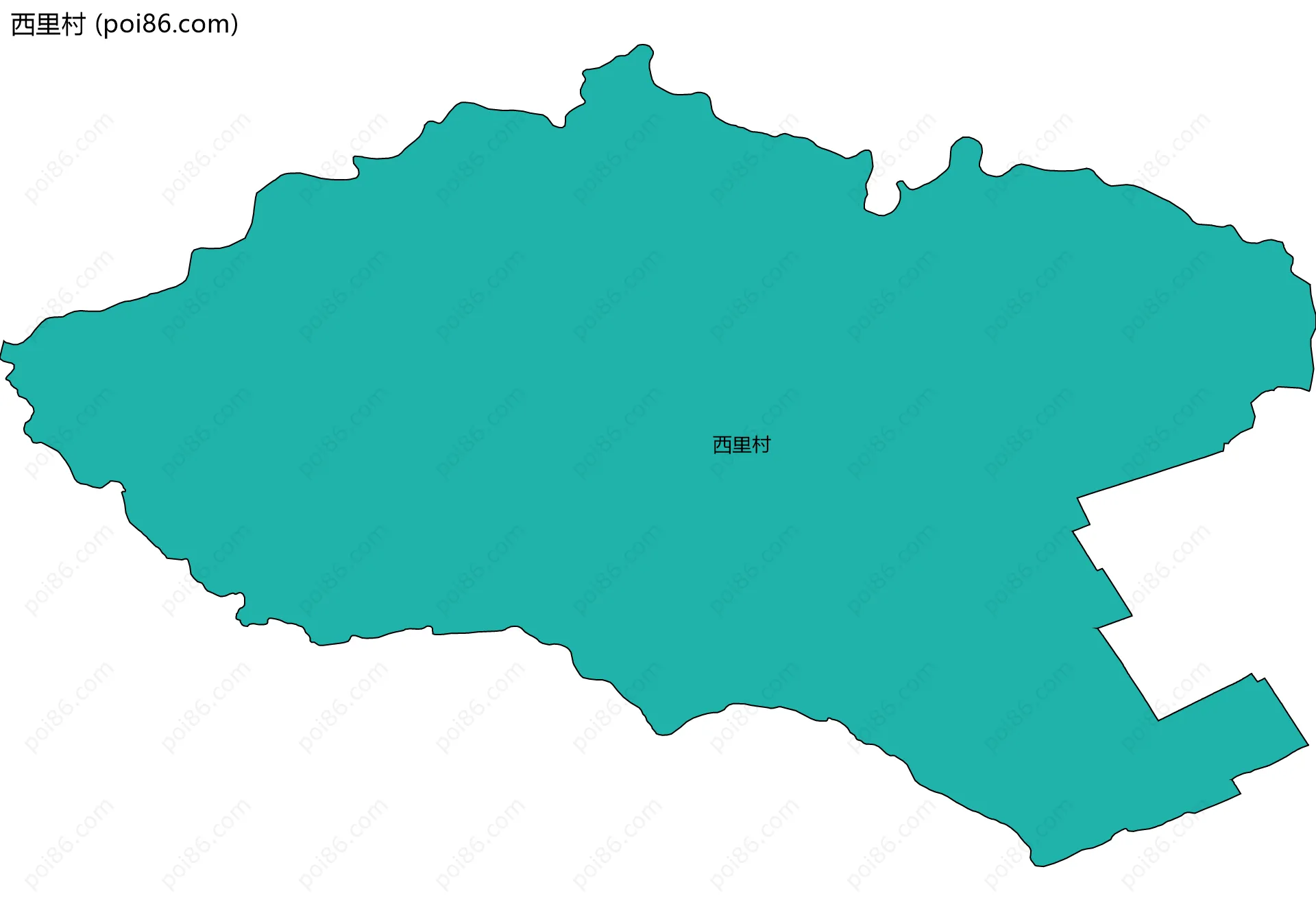 西里村边界地图