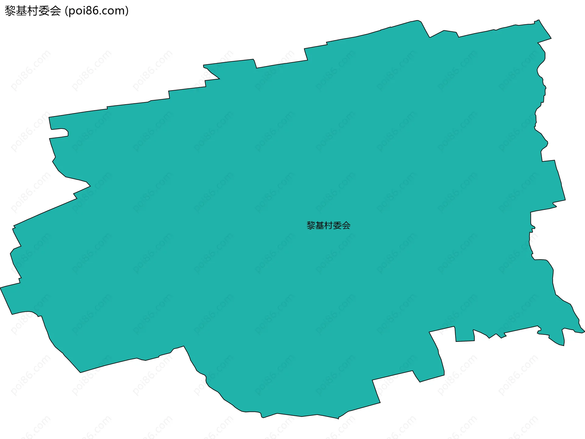 黎基村委会边界地图