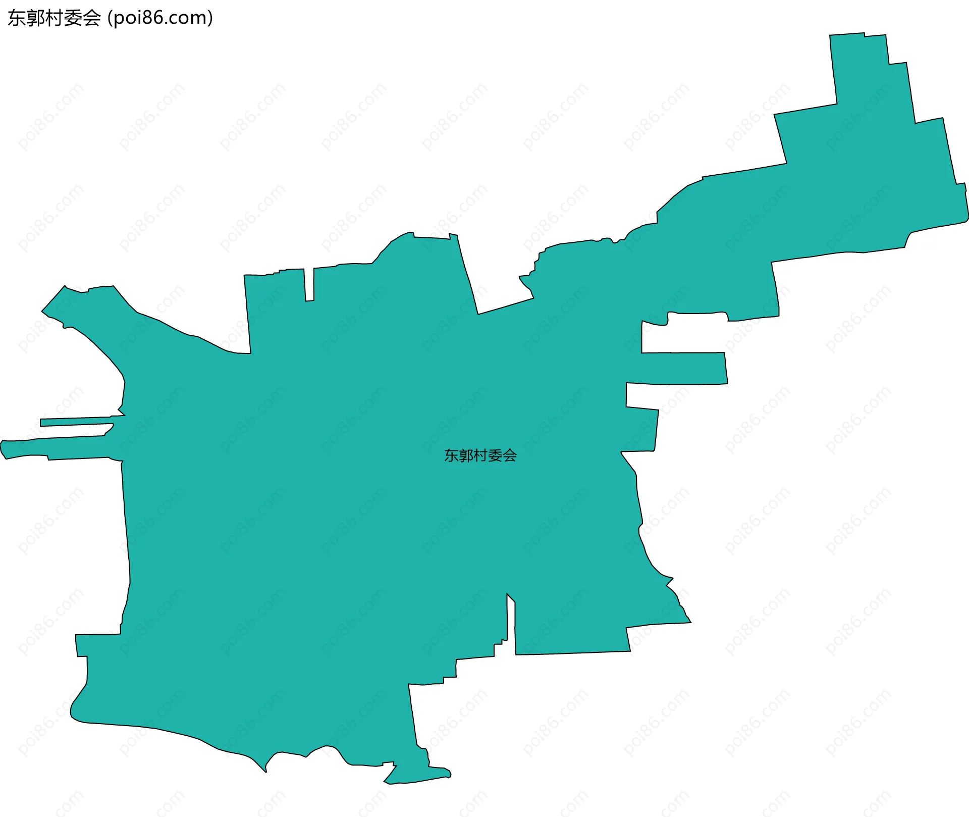 东郭村委会边界地图