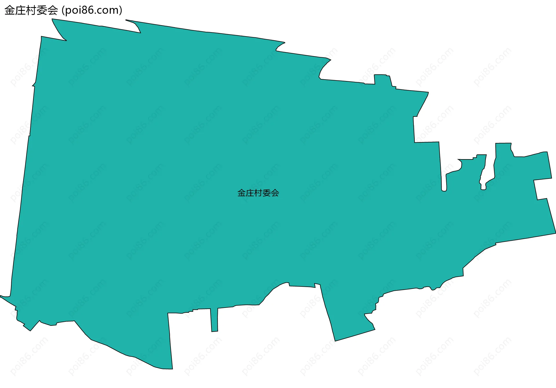金庄村委会边界地图