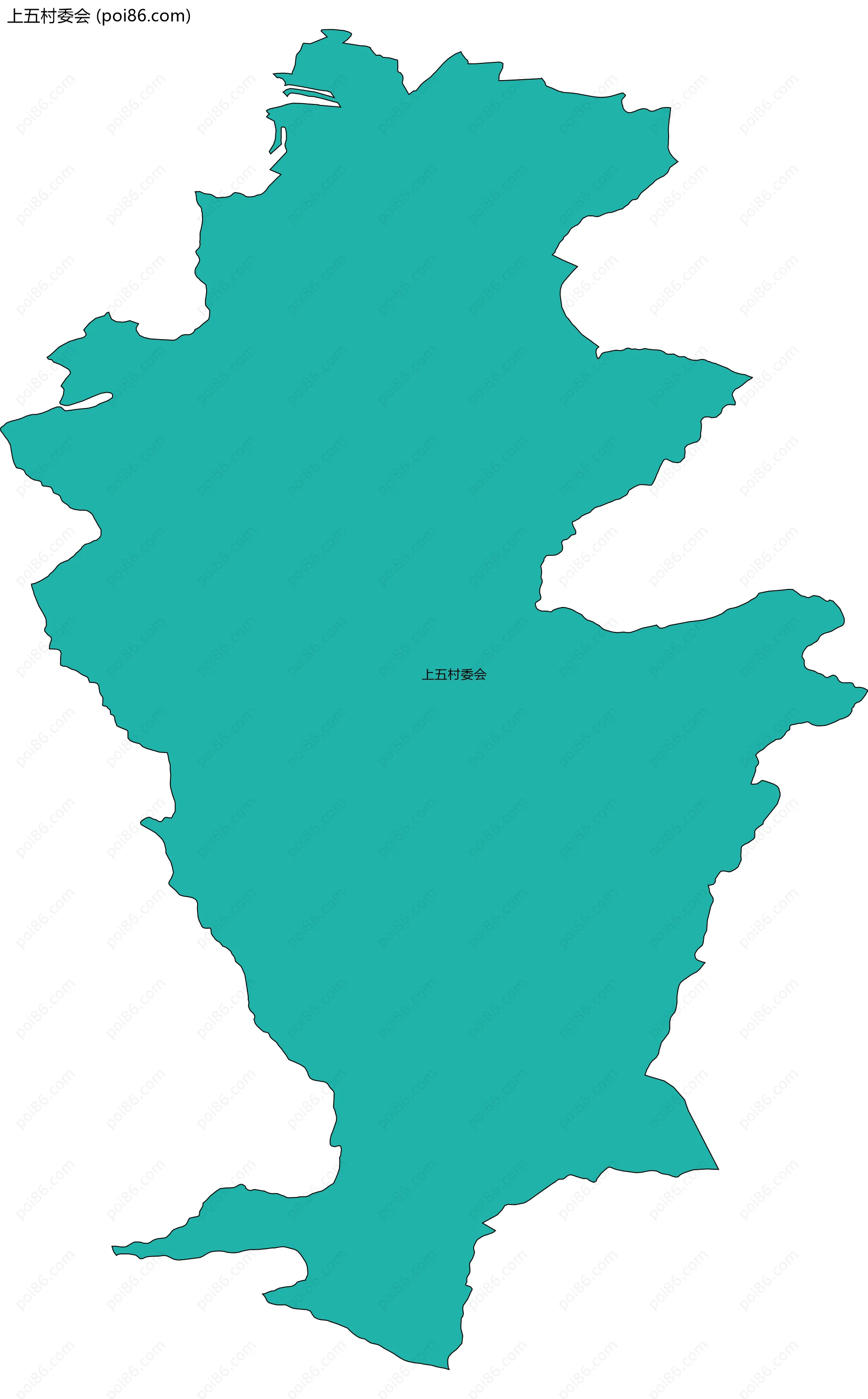 上五村委会边界地图