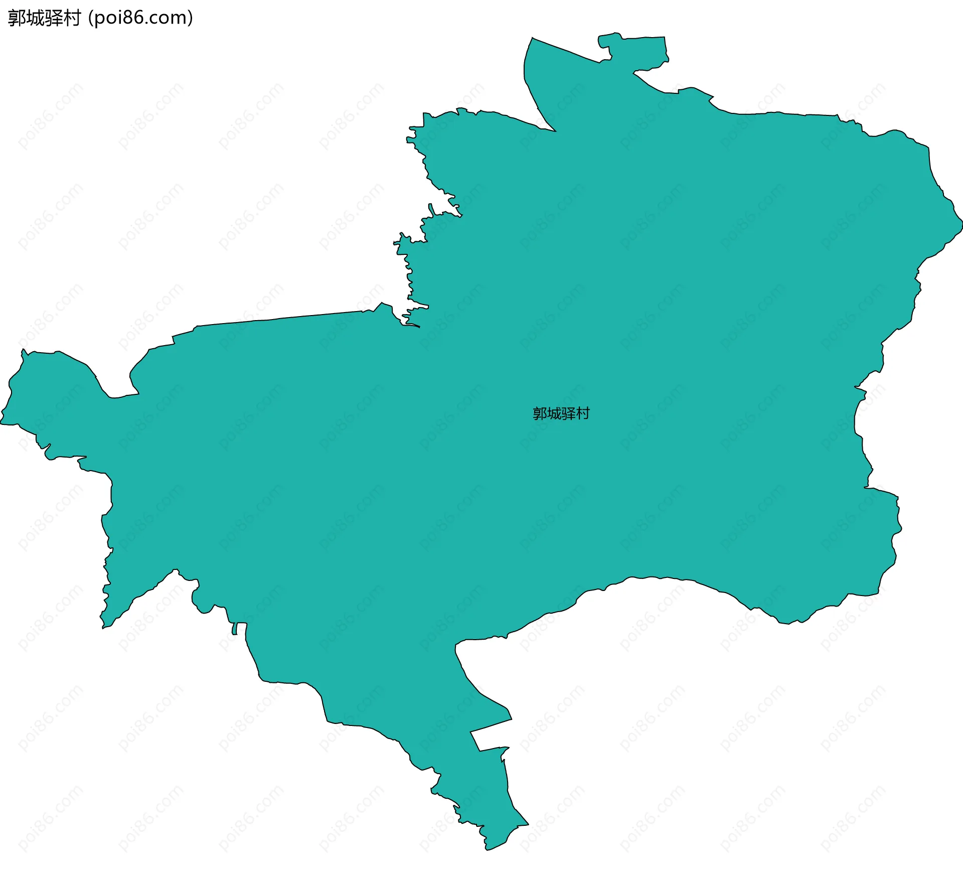 郭城驿村边界地图