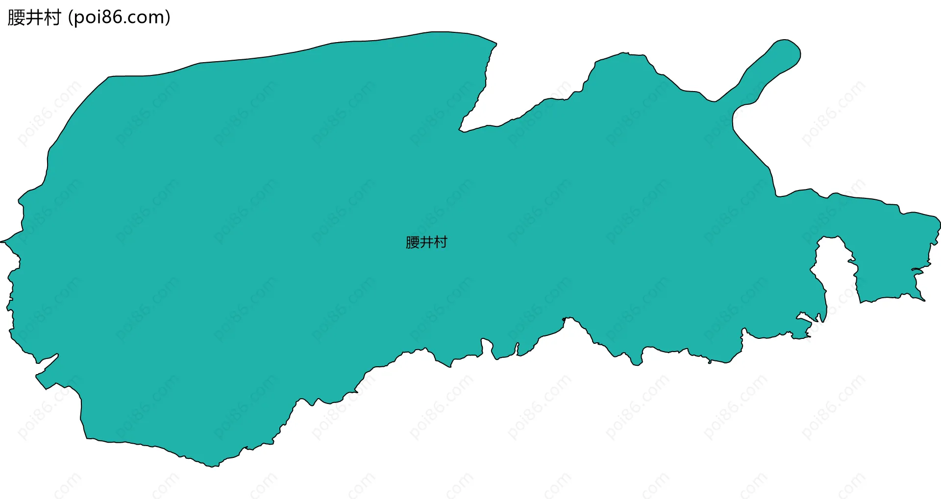腰井村边界地图