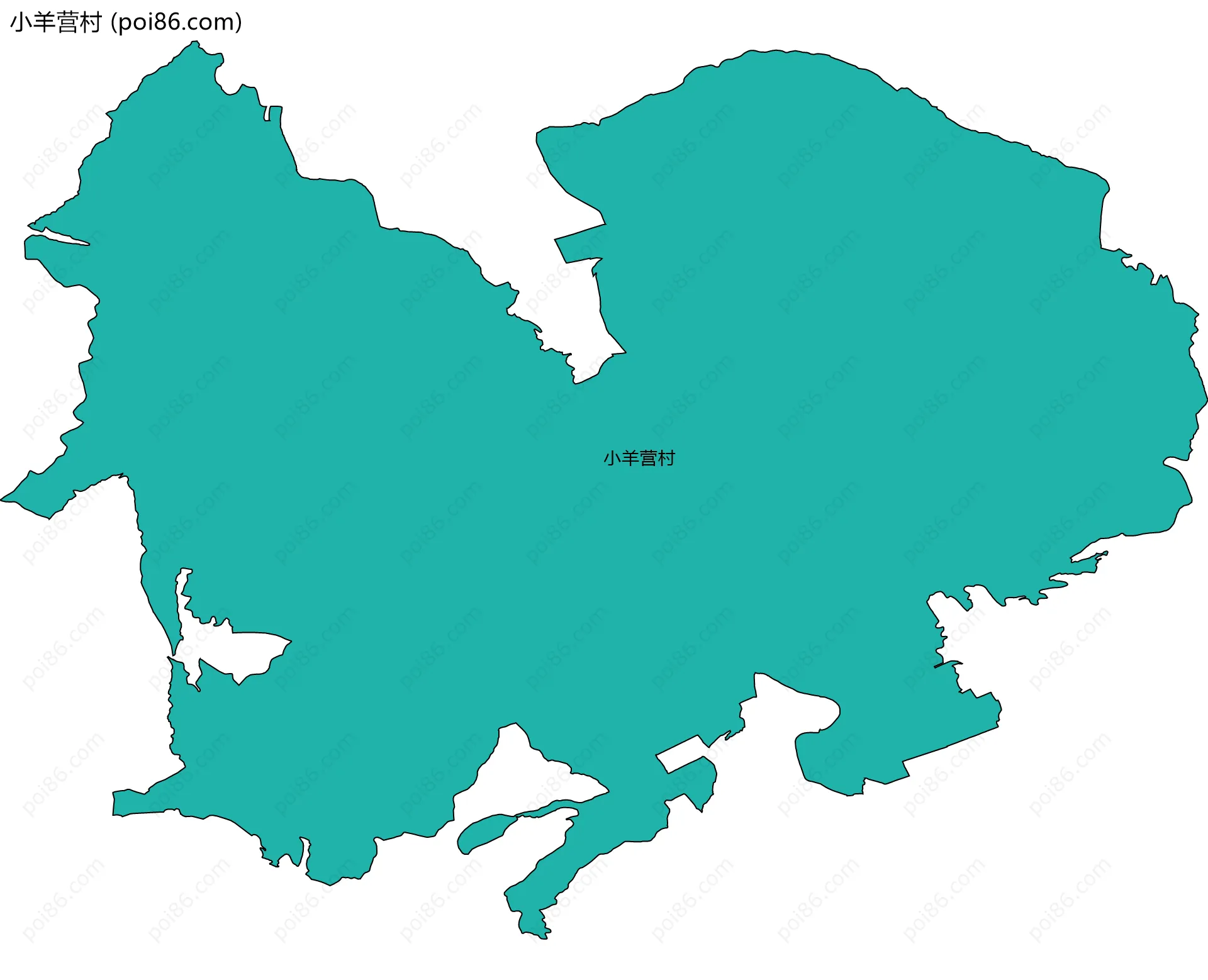 小羊营村边界地图