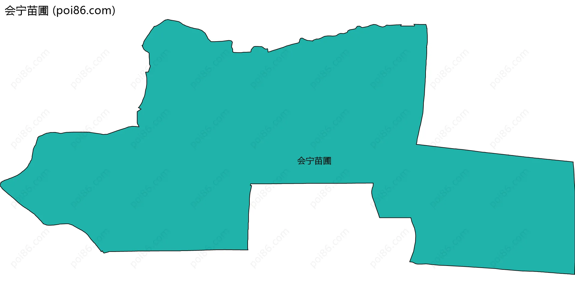 会宁苗圃边界地图