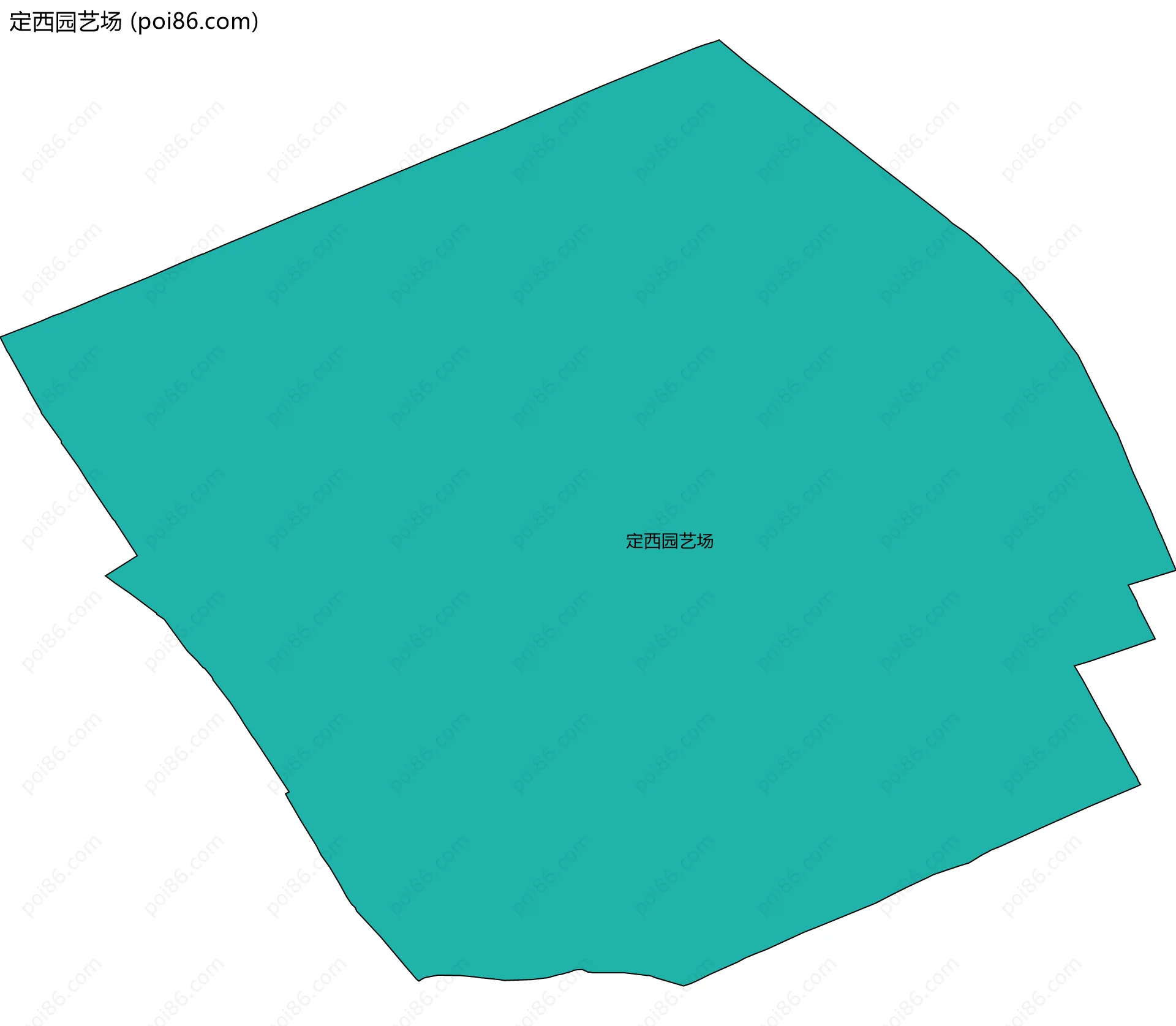 定西园艺场边界地图