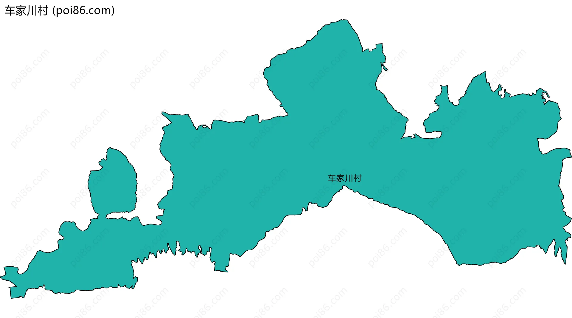 车家川村边界地图