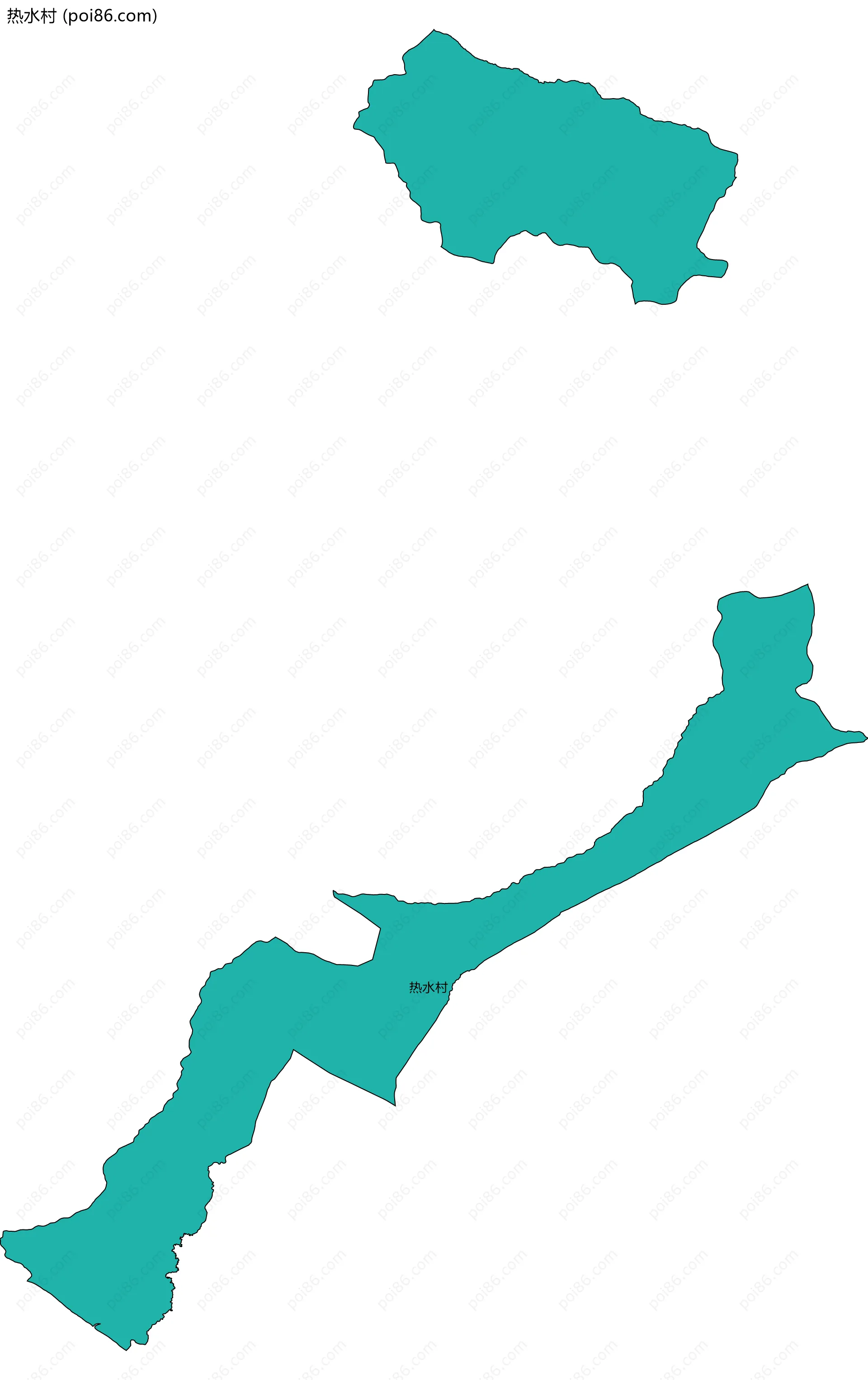 热水村边界地图