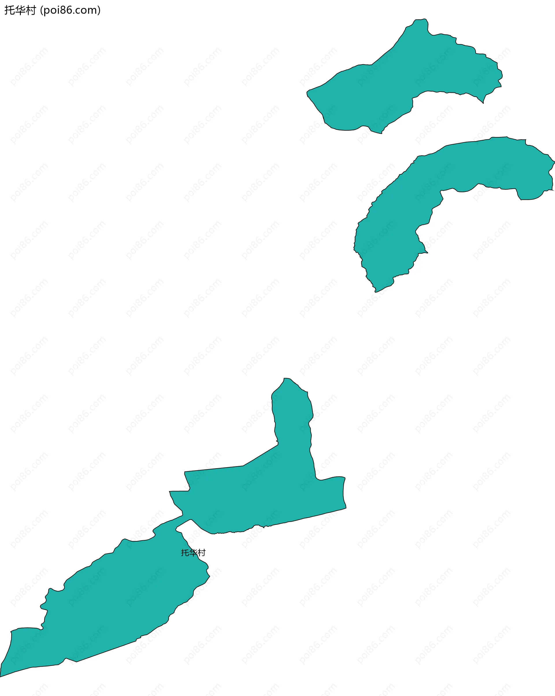 托华村边界地图