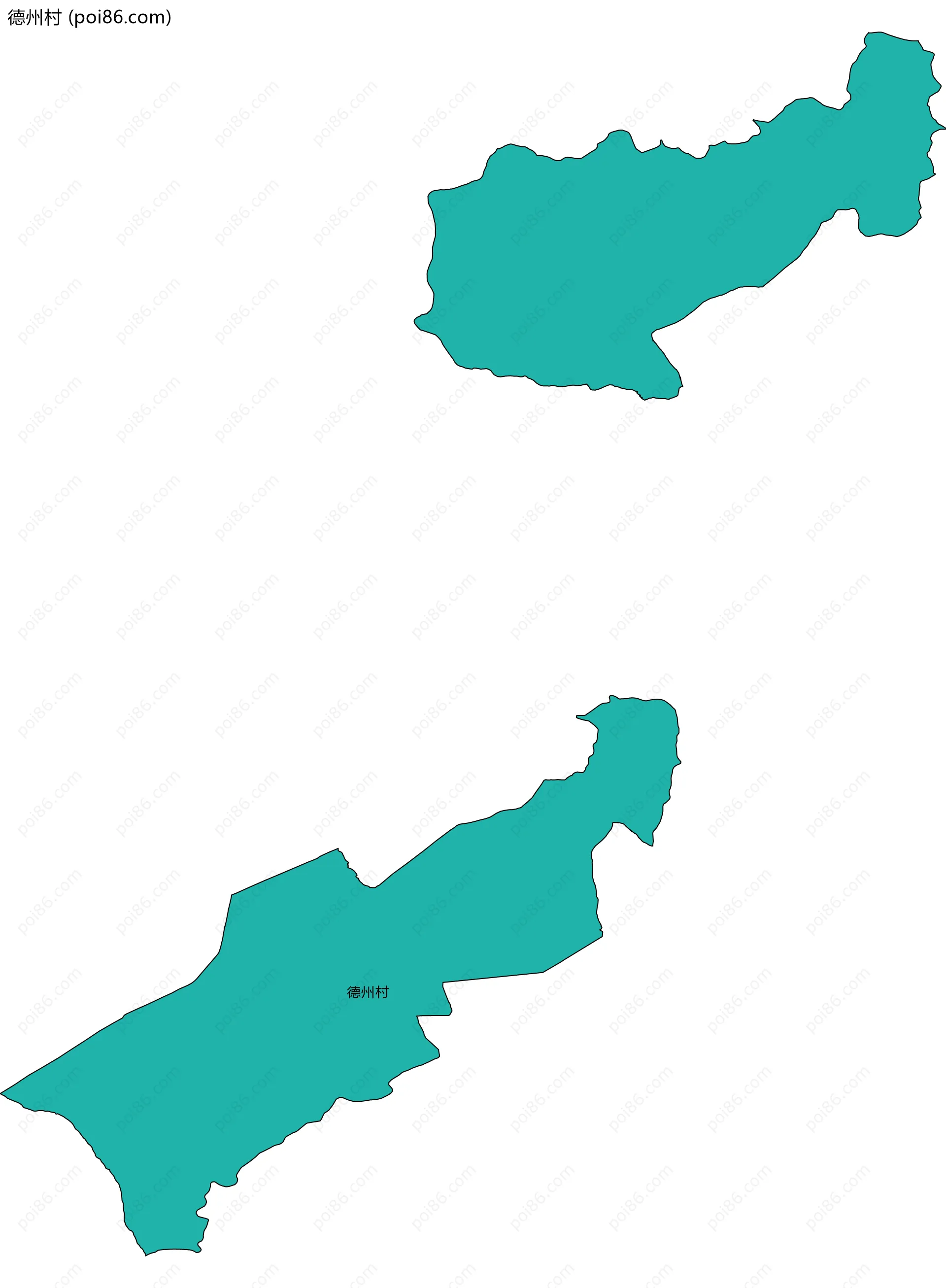 德州村边界地图