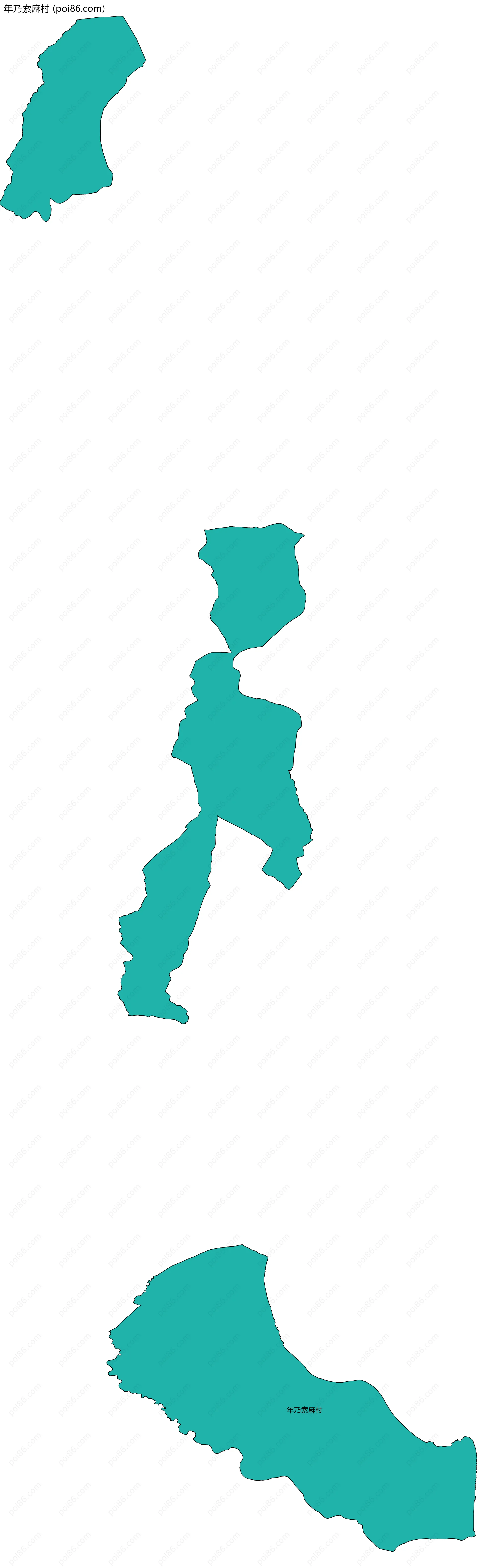 年乃索麻村边界地图