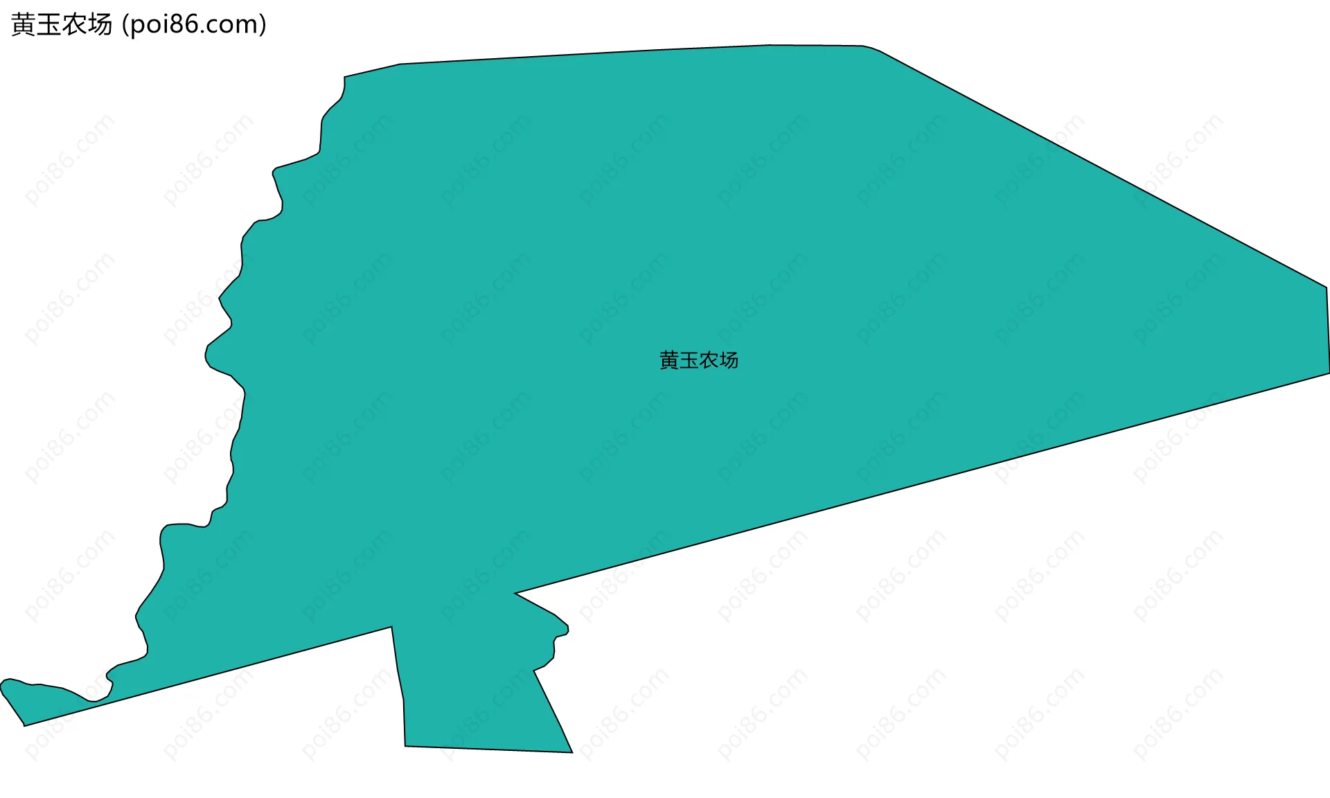 黄玉农场边界地图