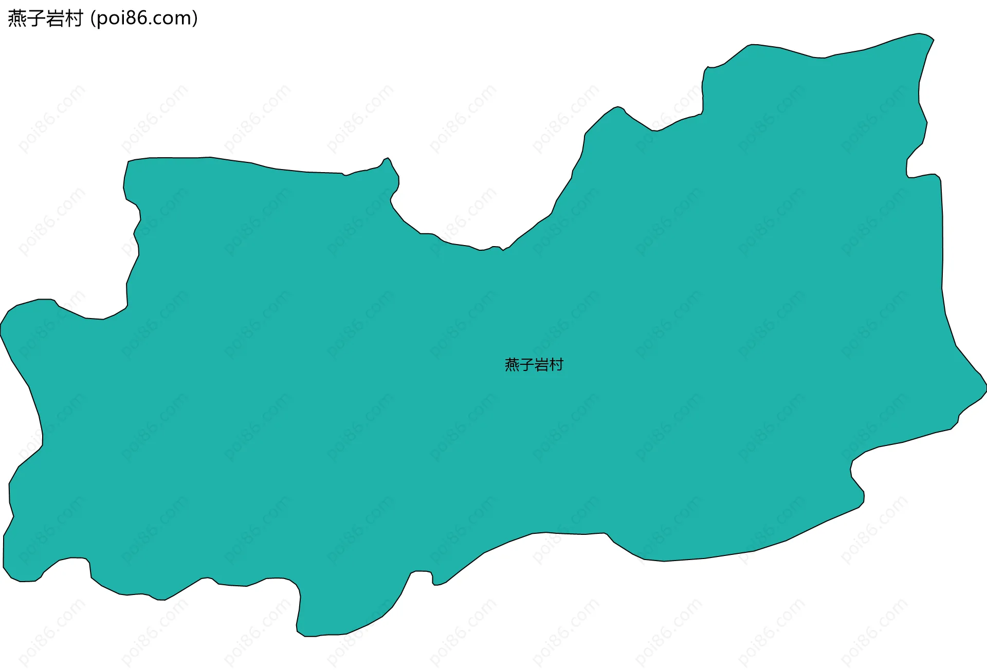 燕子岩村边界地图