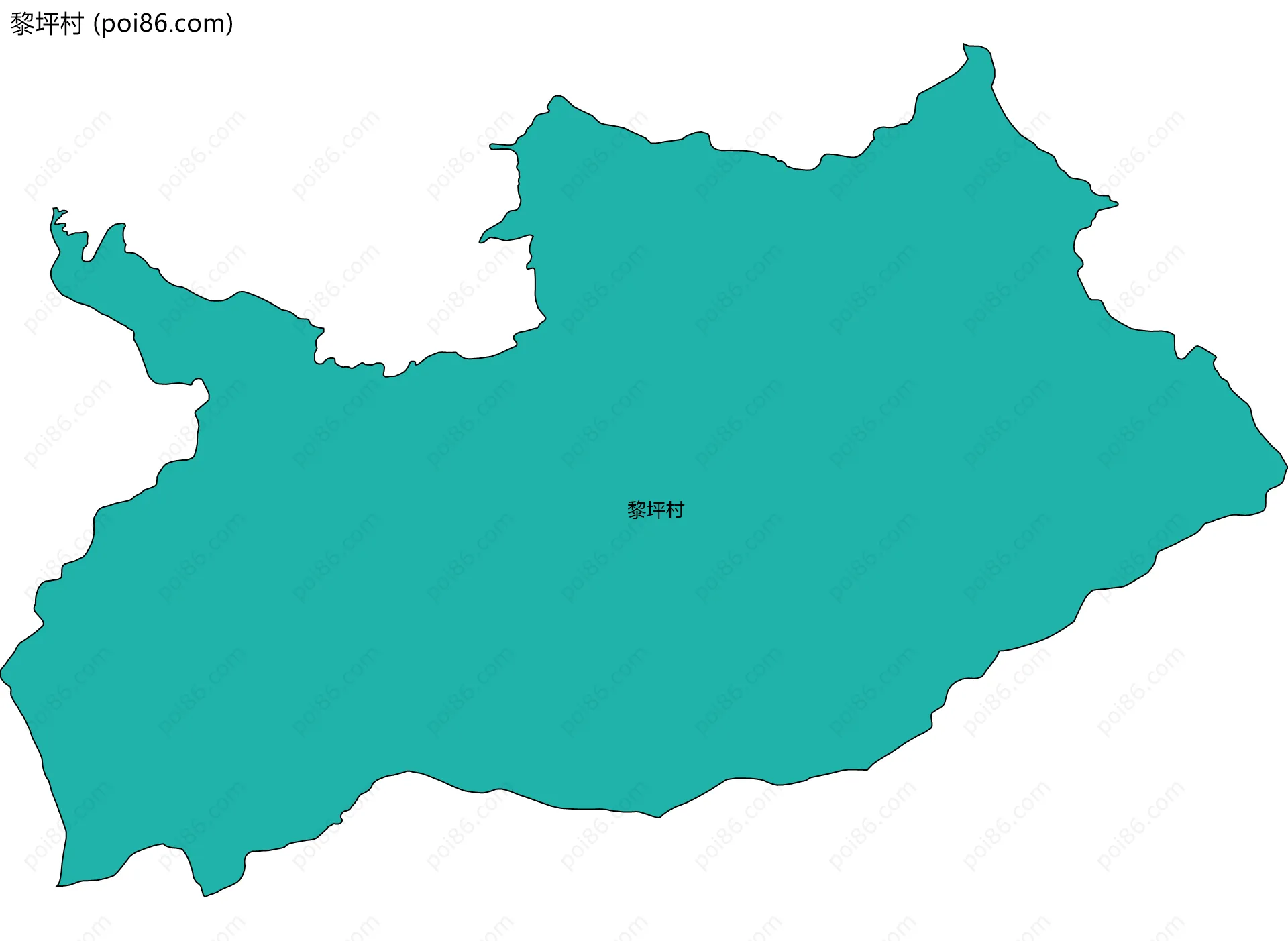 黎坪村边界地图