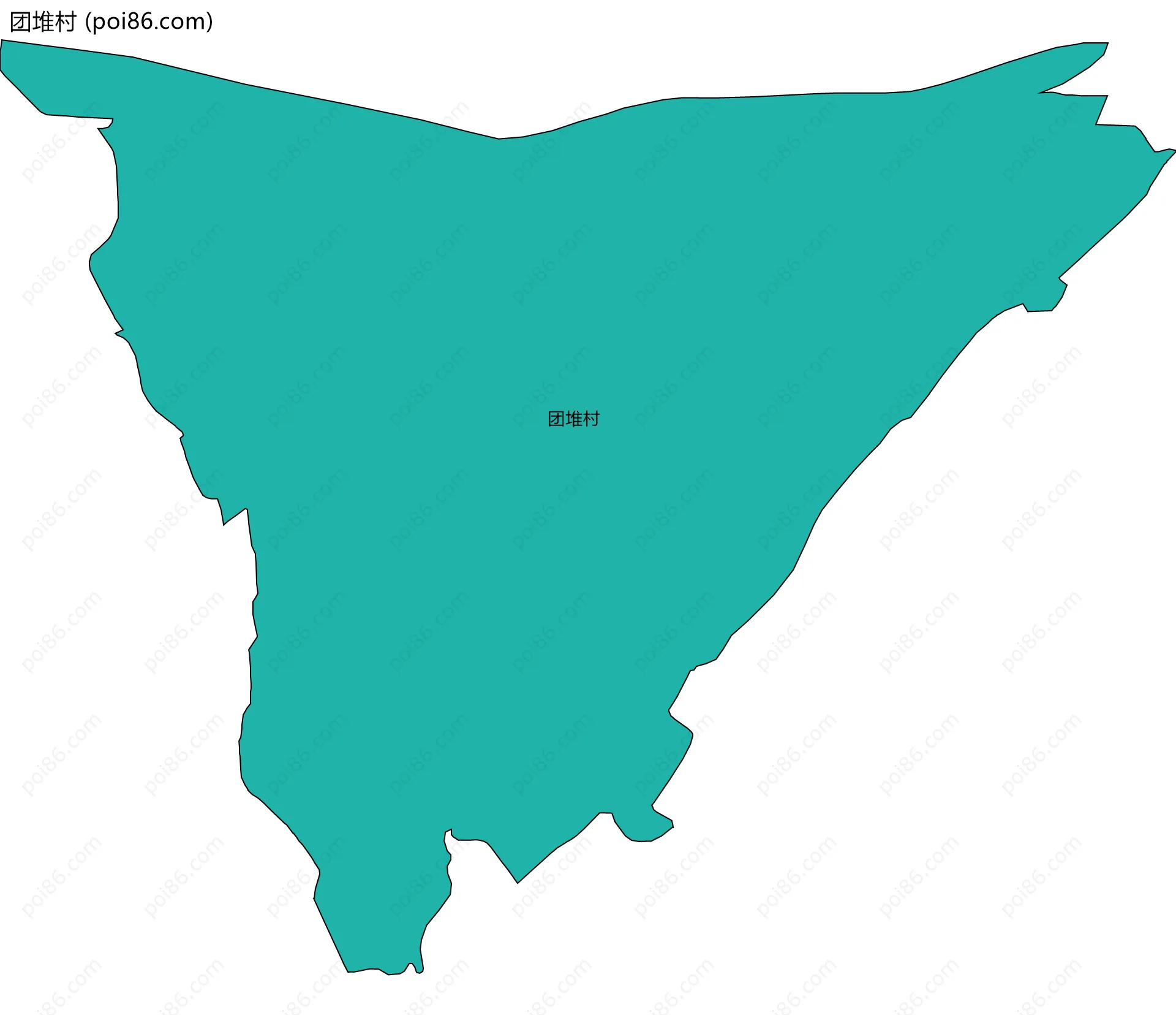 团堆村边界地图