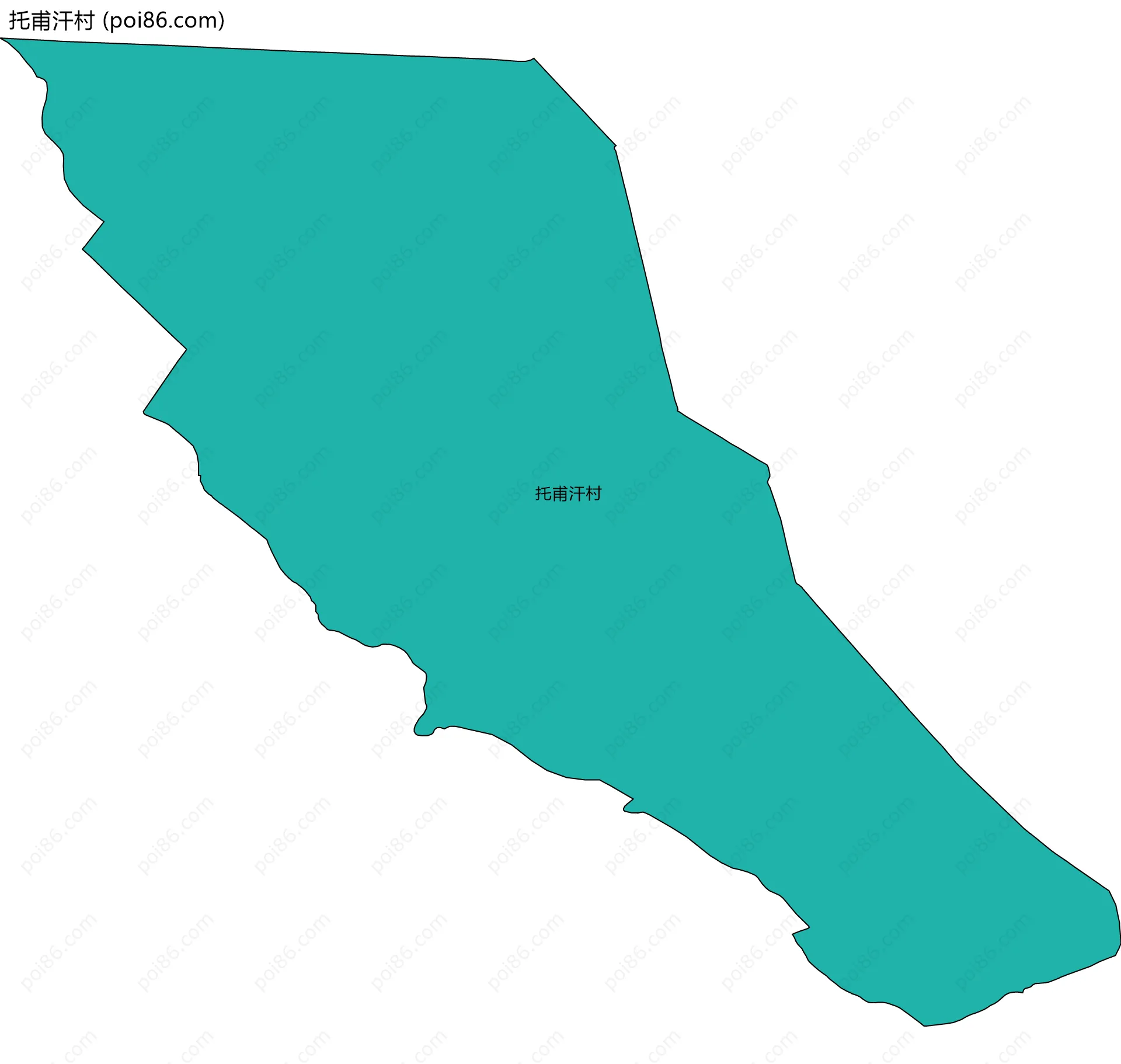 托甫汗村边界地图