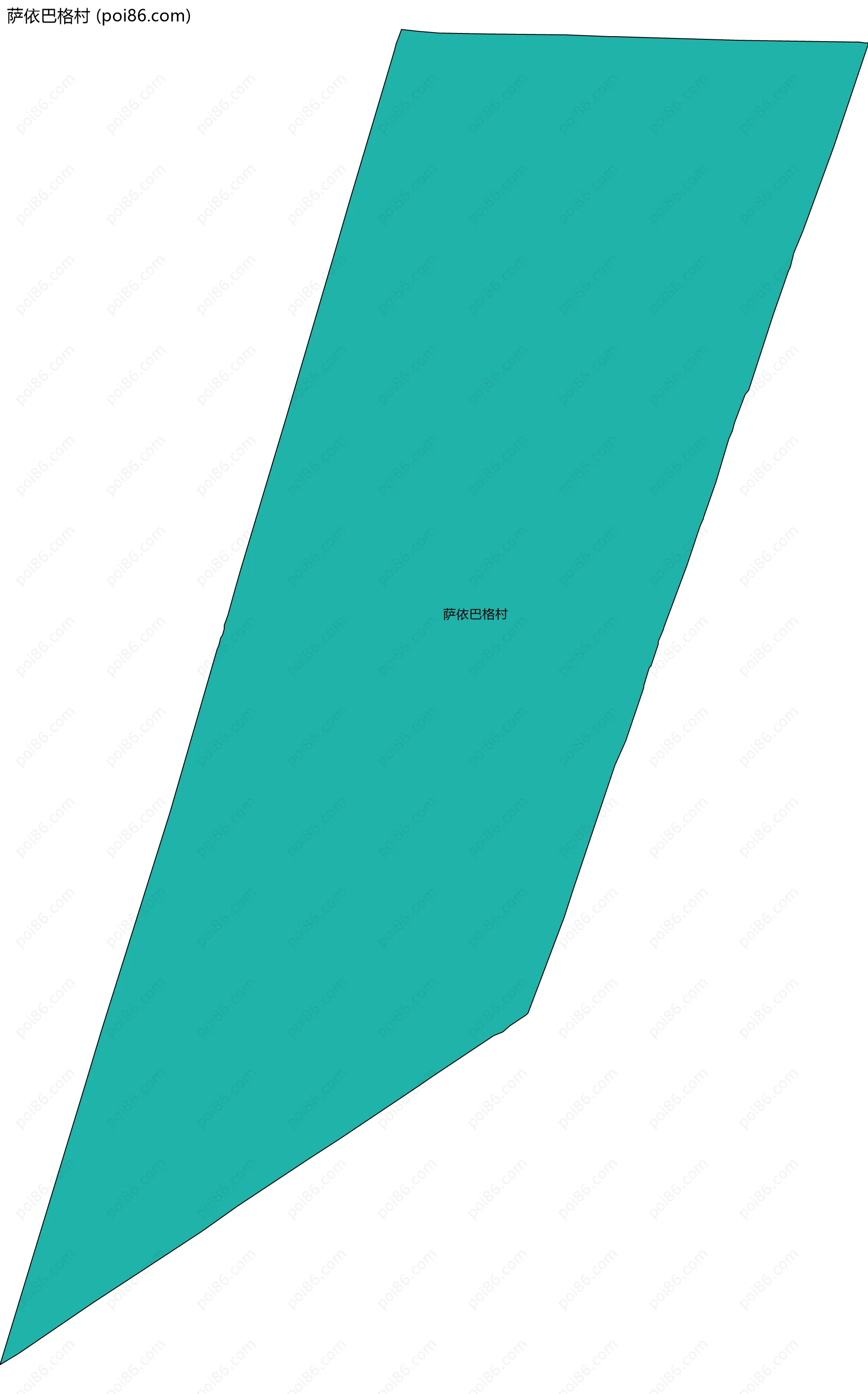 萨依巴格村边界地图