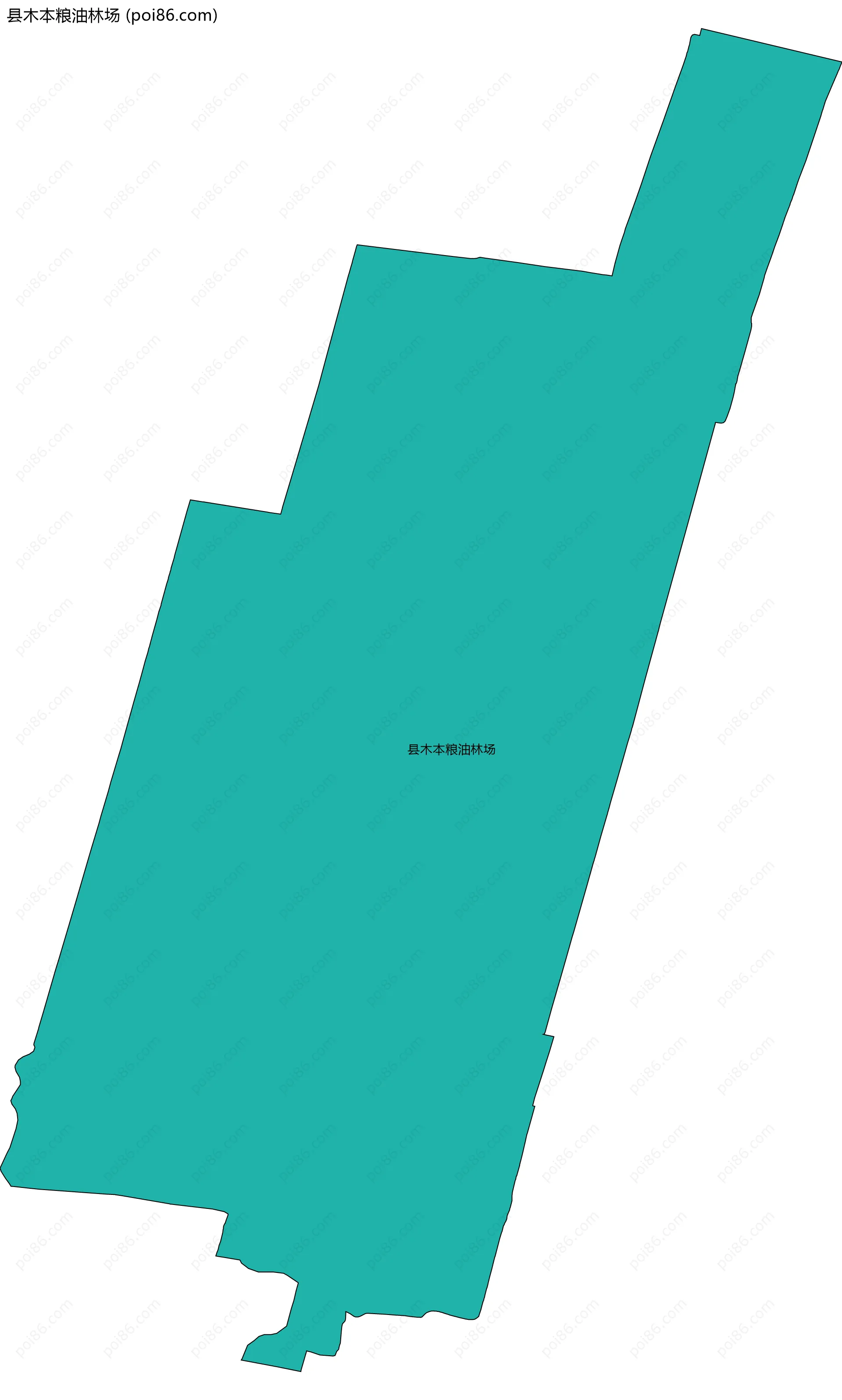 县木本粮油林场边界地图