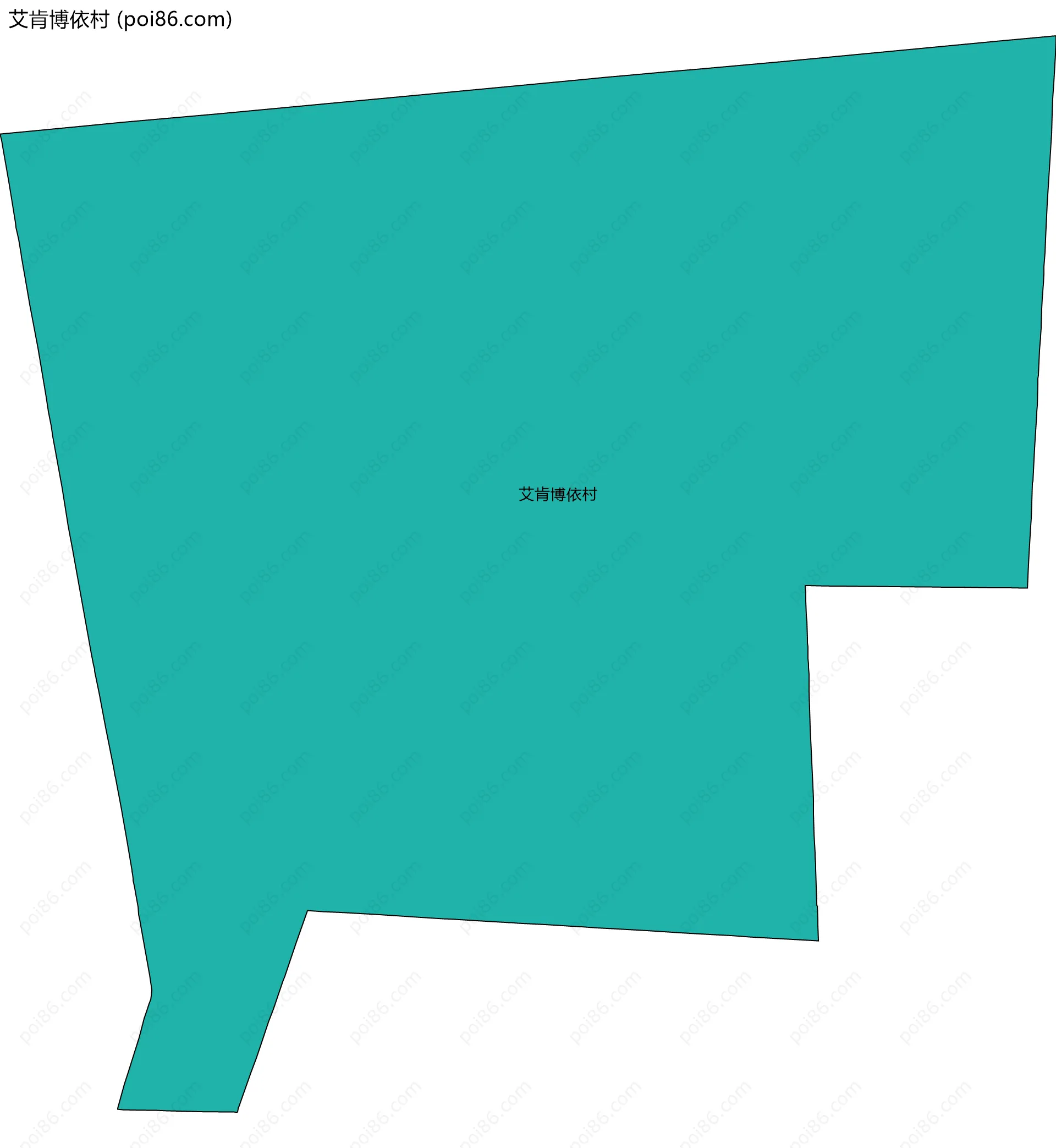 艾肯博依村边界地图