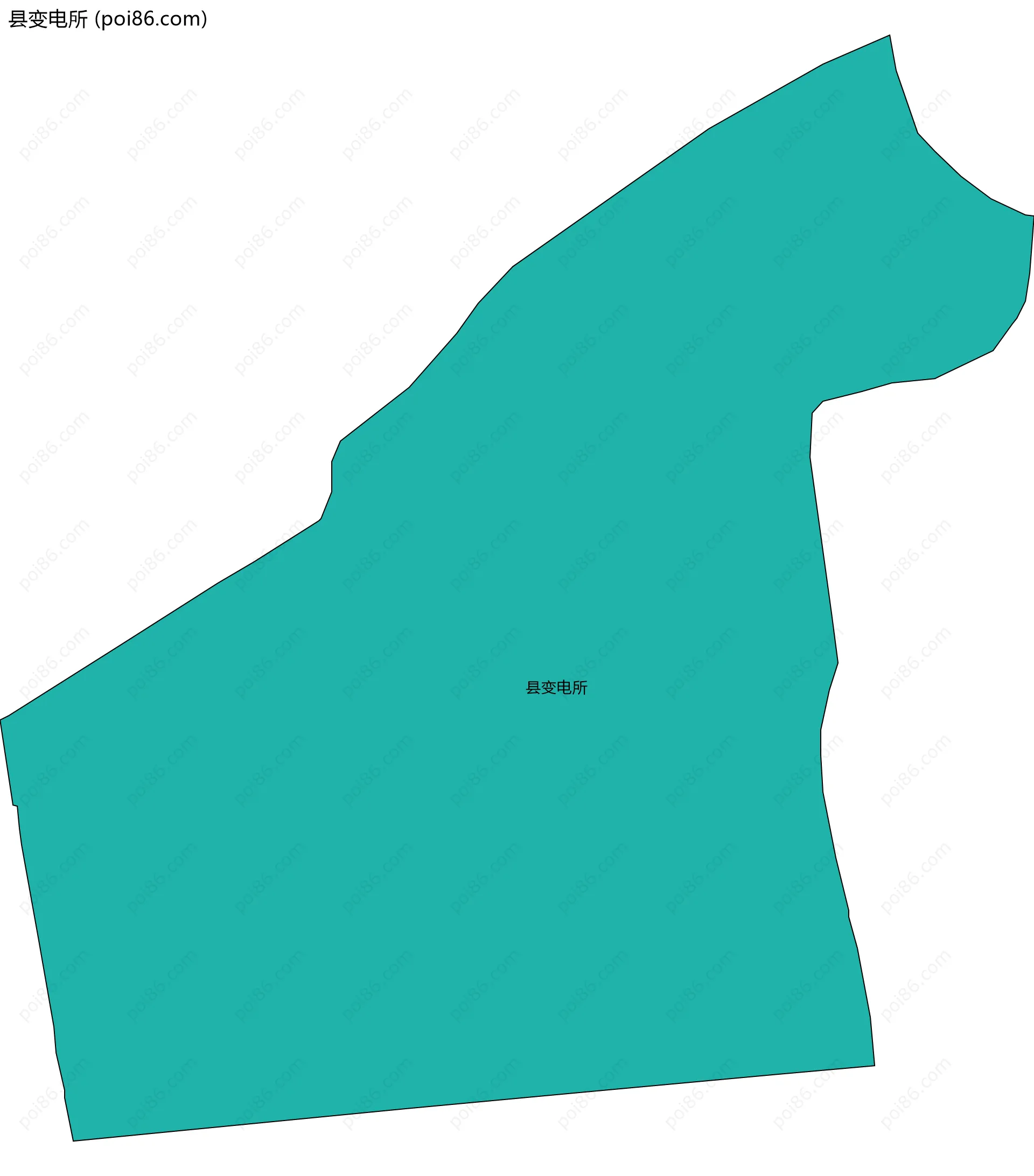 县变电所边界地图
