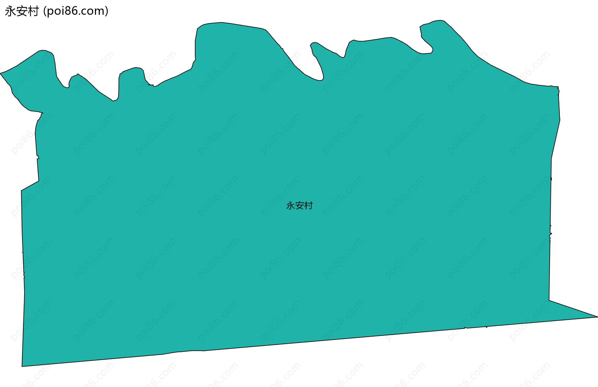 永安村边界地图