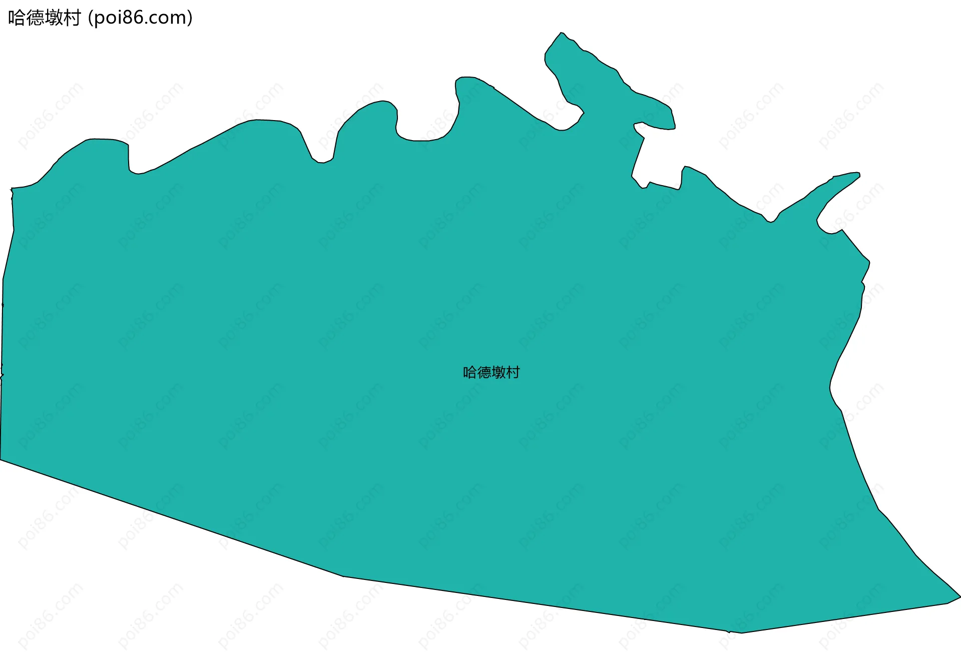 哈德墩村边界地图