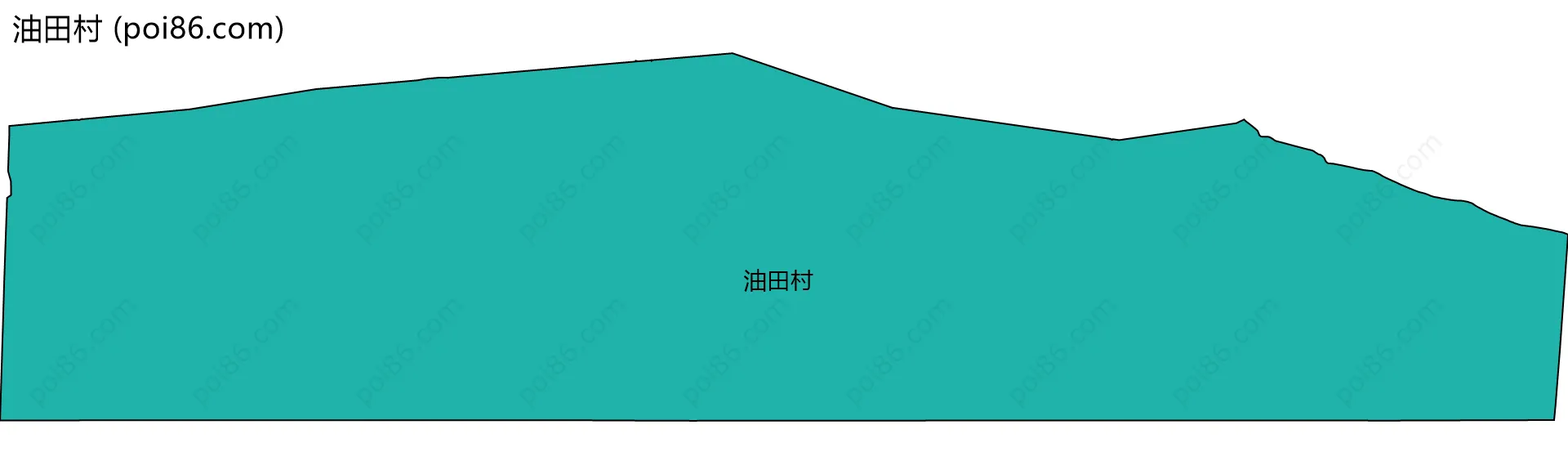 油田村边界地图
