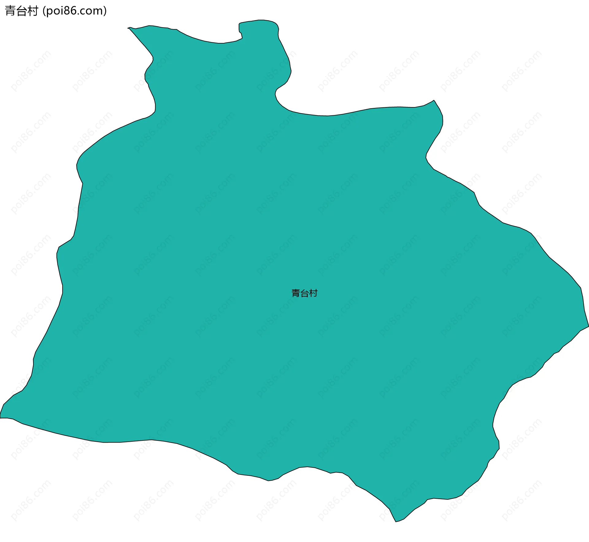 青台村边界地图