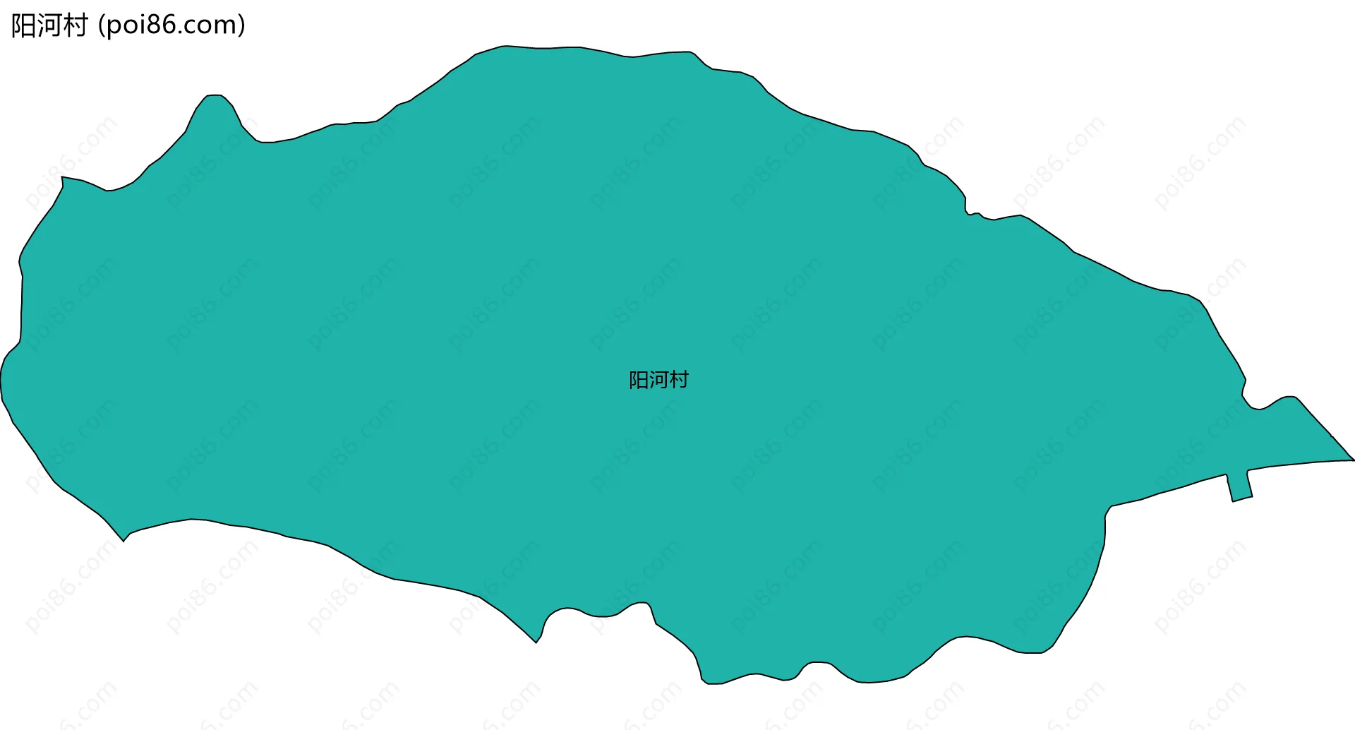 阳河村边界地图