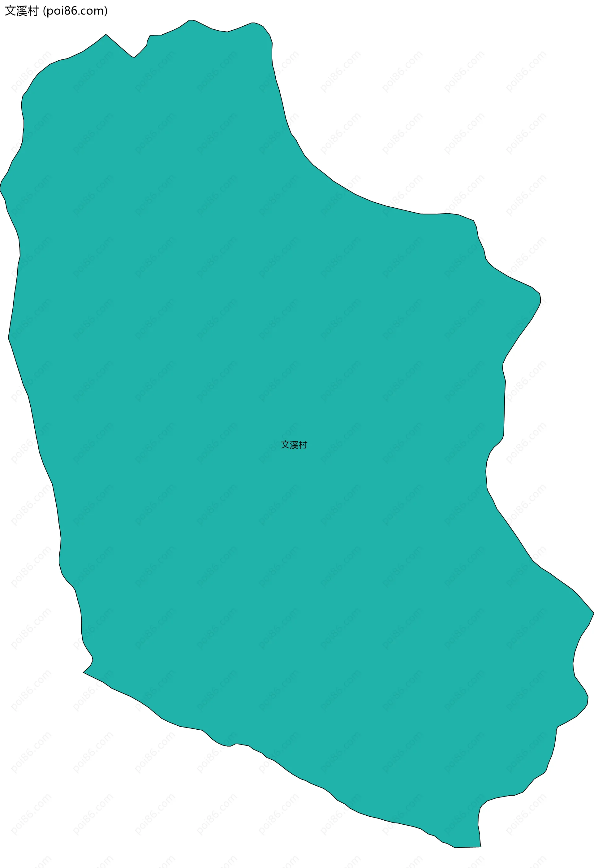 文溪村边界地图