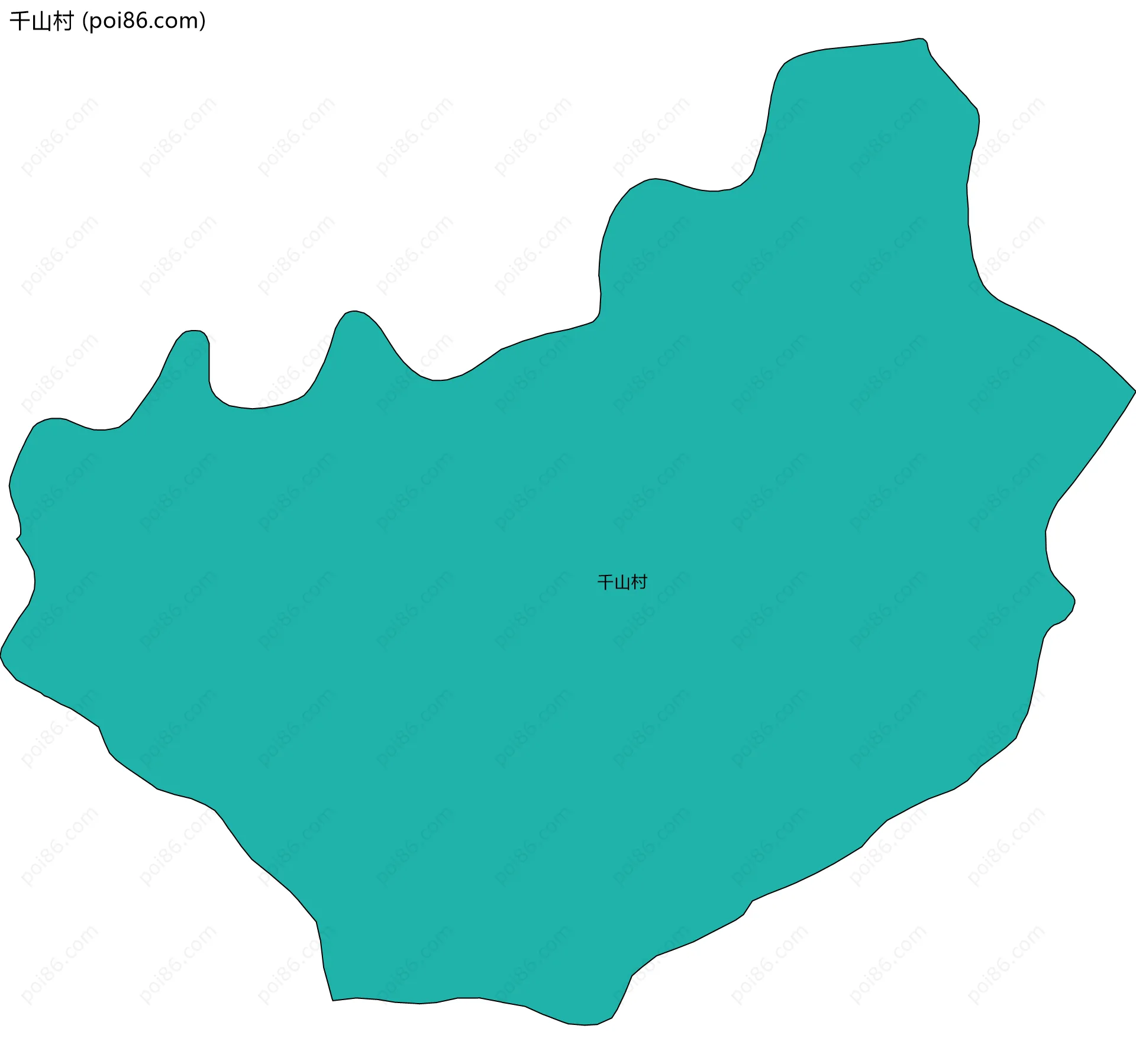 千山村边界地图