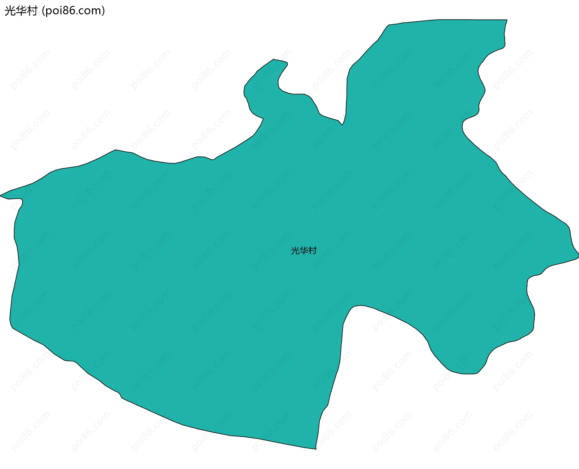 光华村边界地图