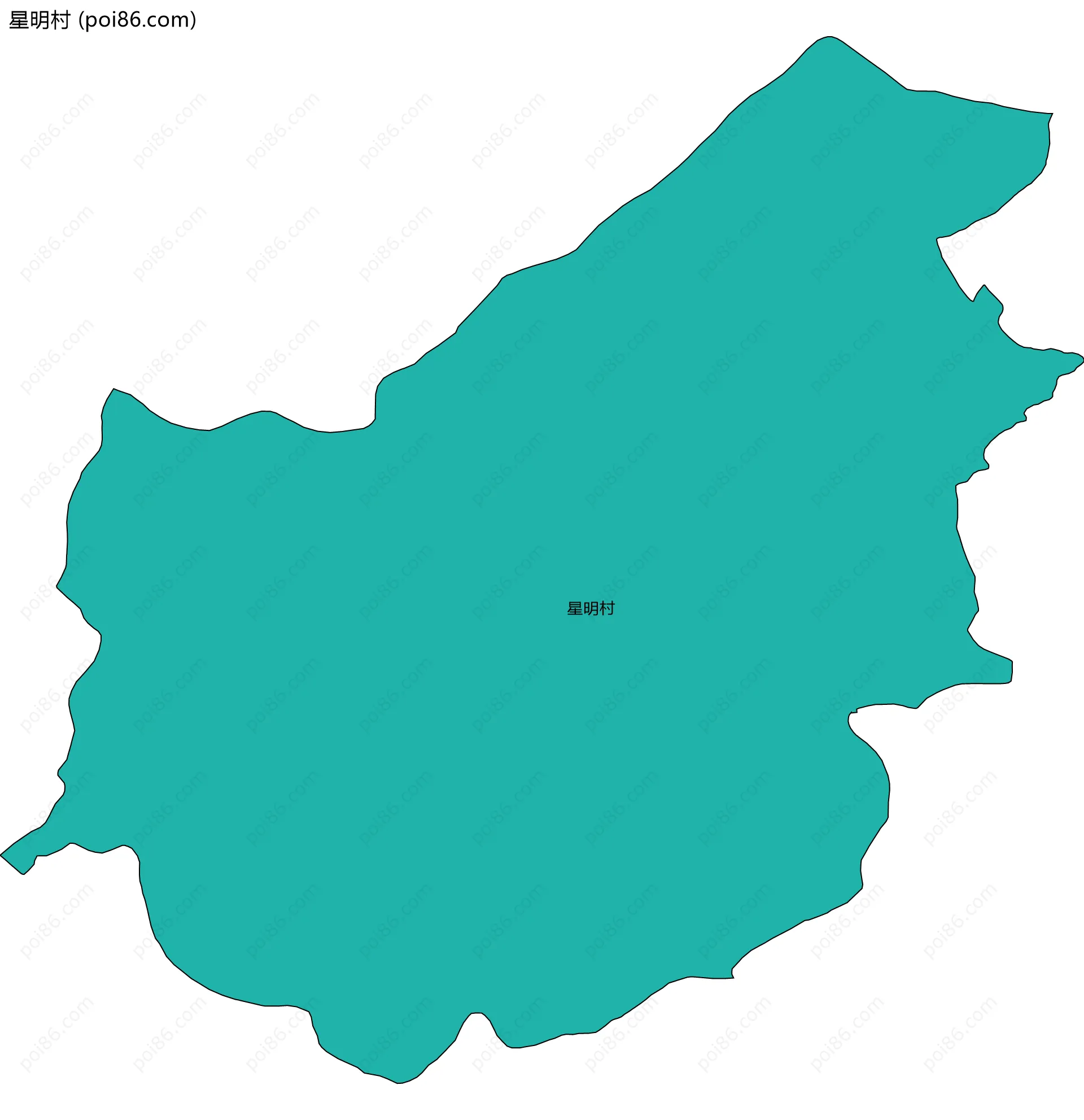 星明村边界地图