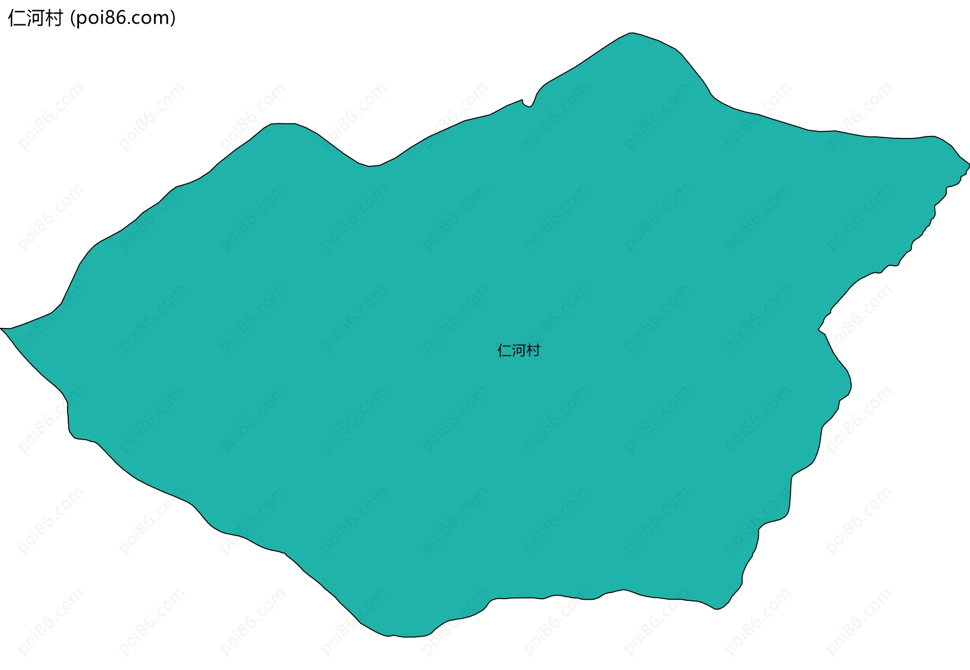 仁河村边界地图