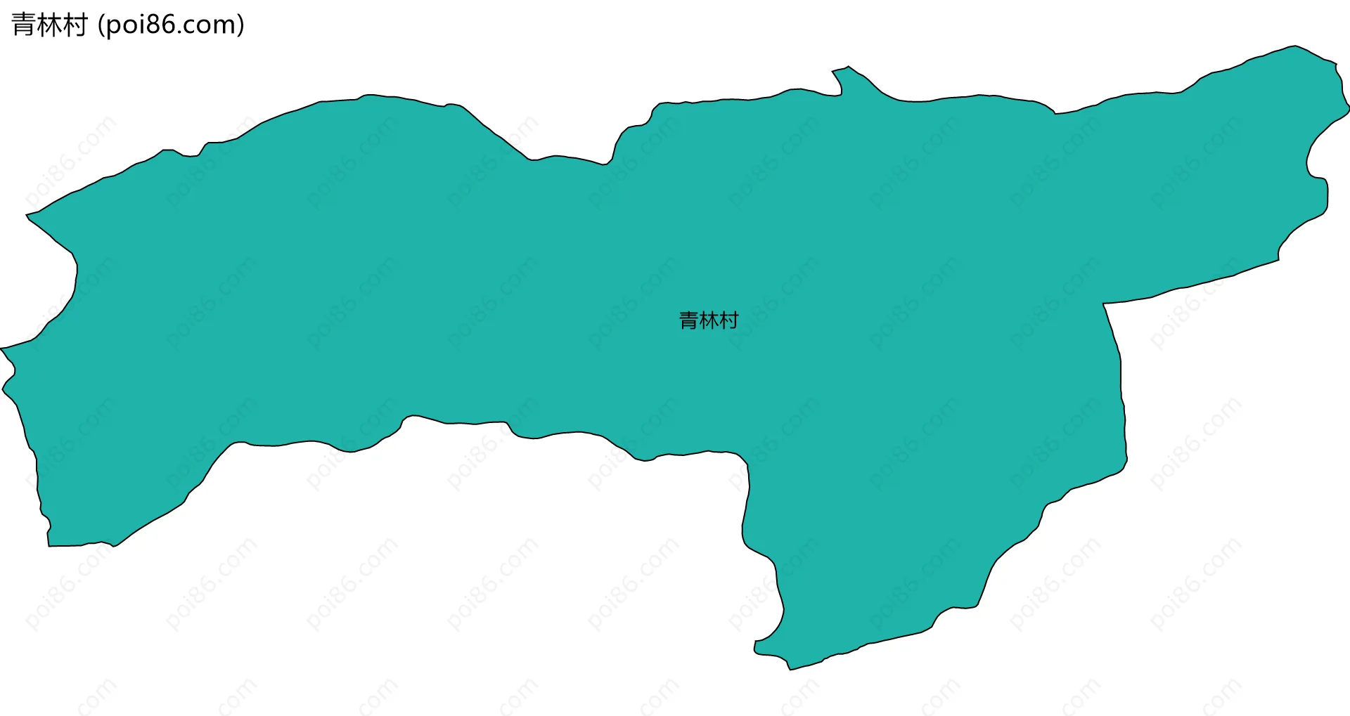 青林村边界地图