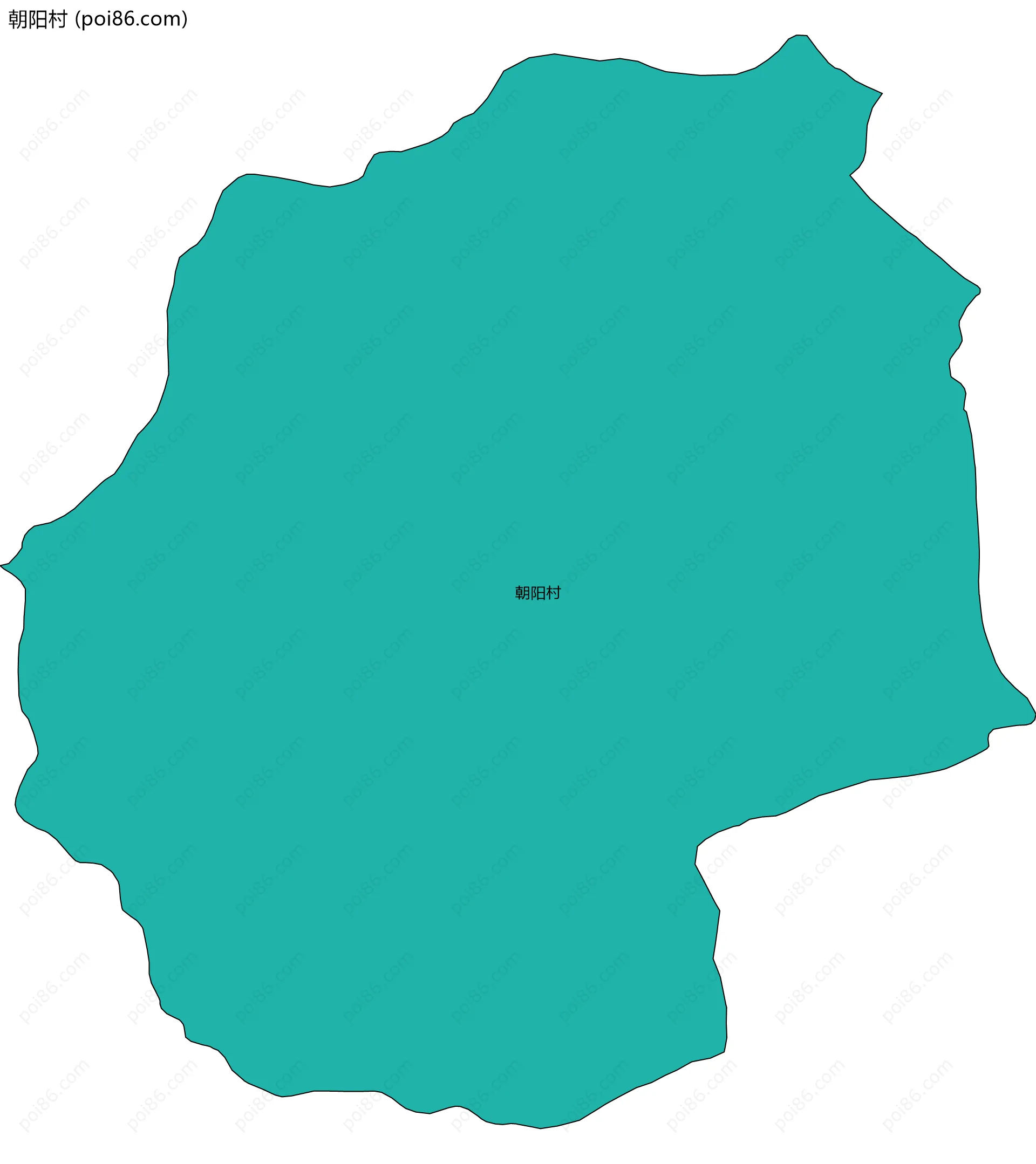 朝阳村边界地图