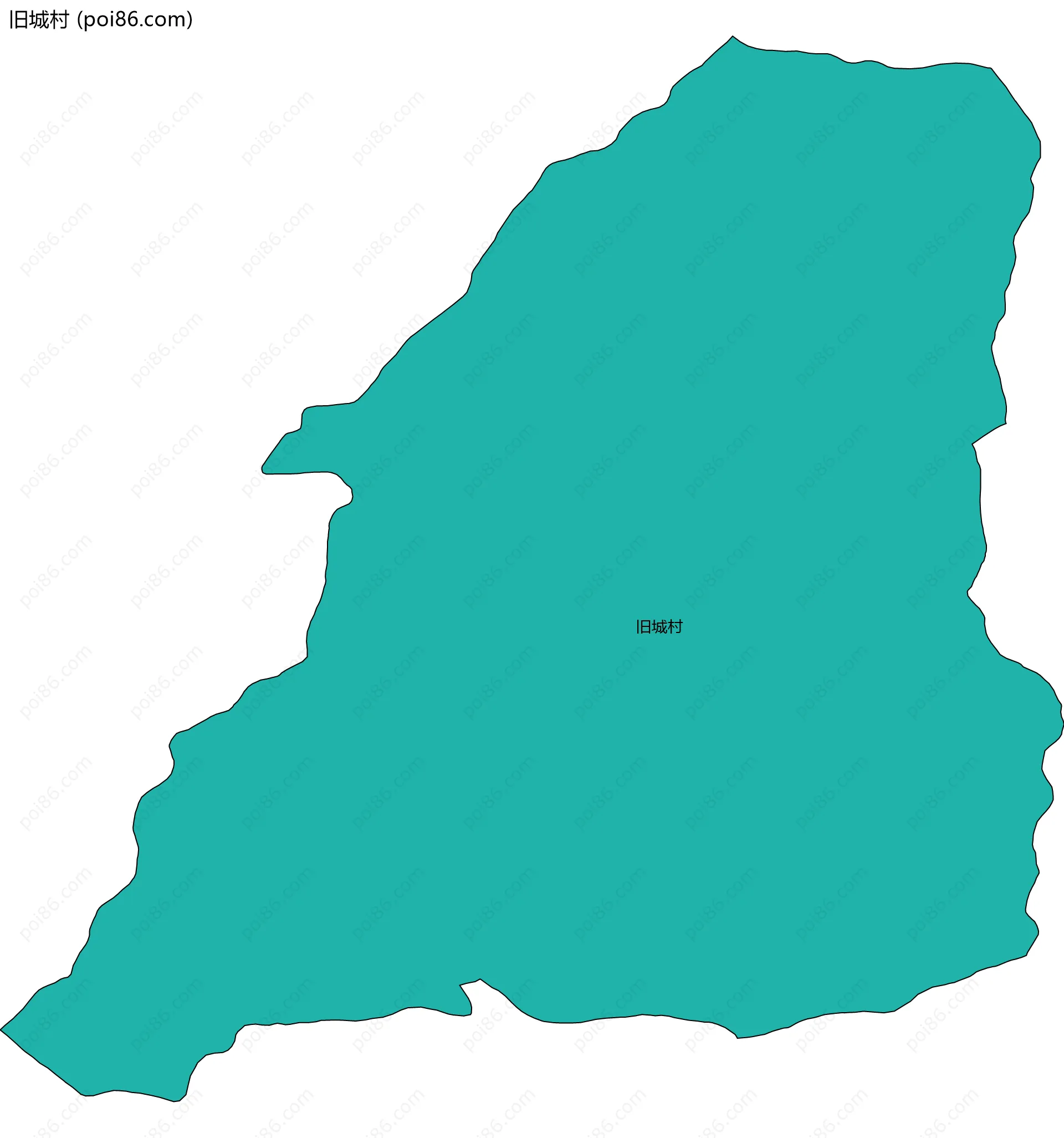 旧城村边界地图