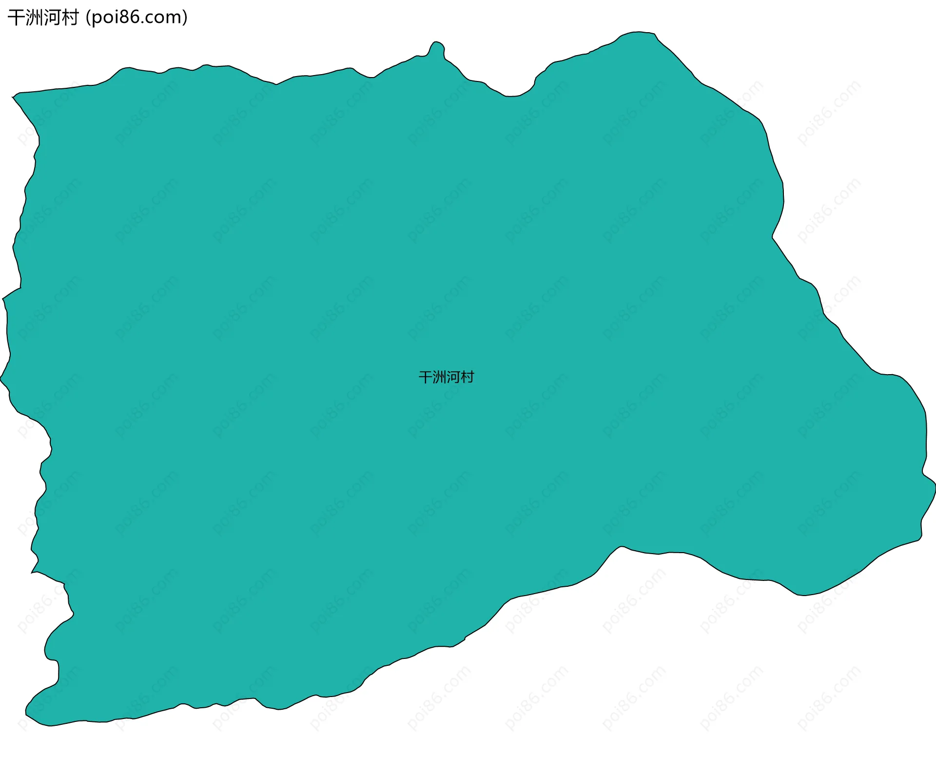 干洲河村边界地图