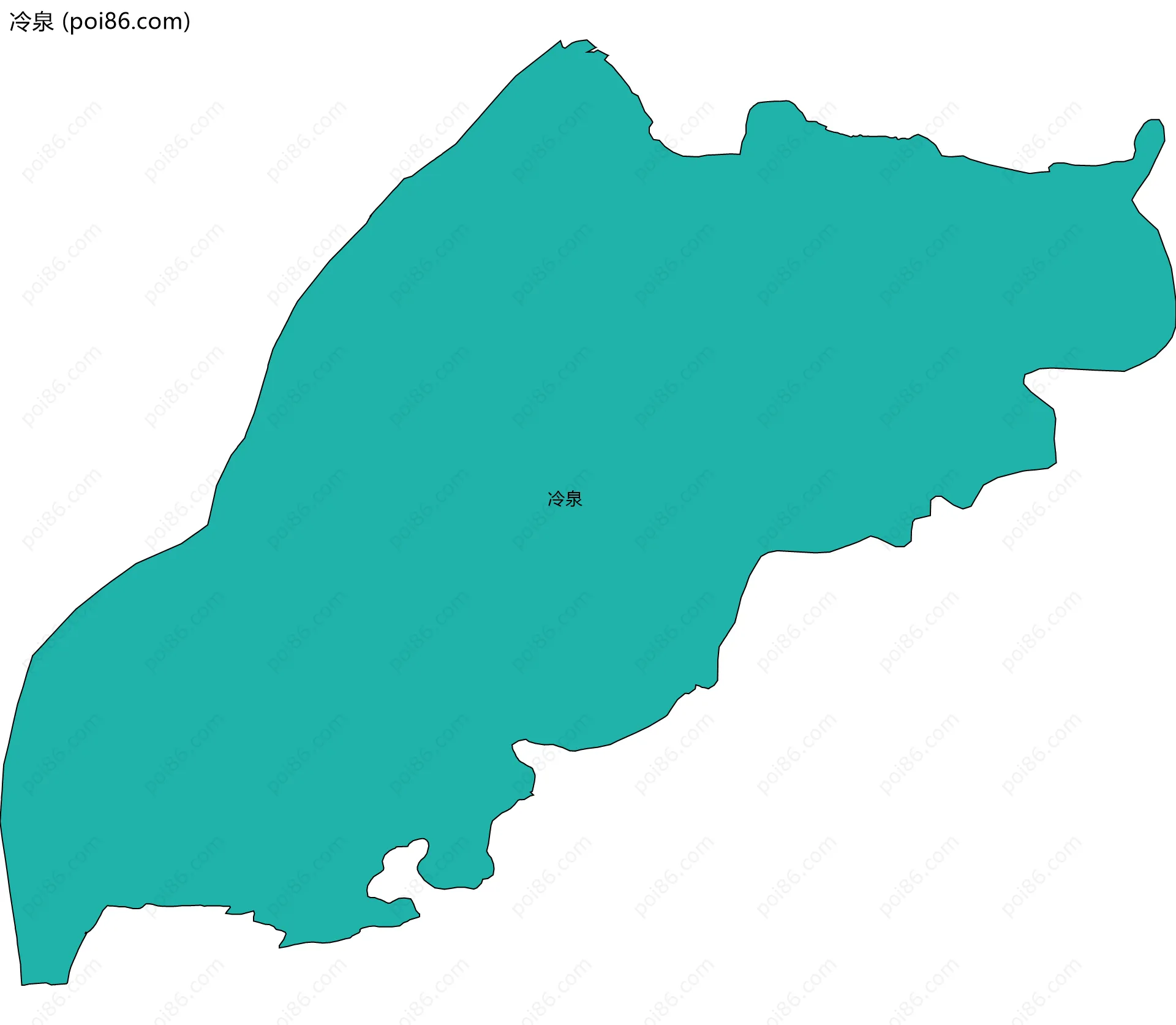冷泉边界地图